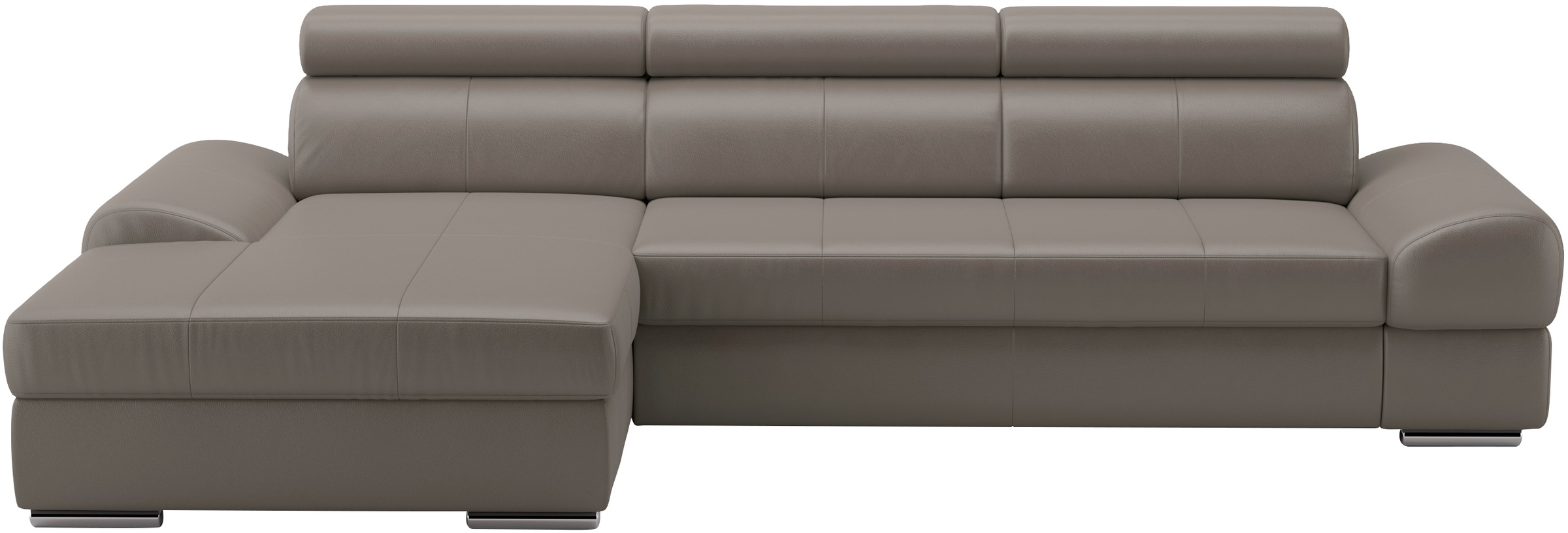 sit&more Ecksofa Broadway, mit verstellbaren Kopfteilen, wahlweise mit Bettfunktion