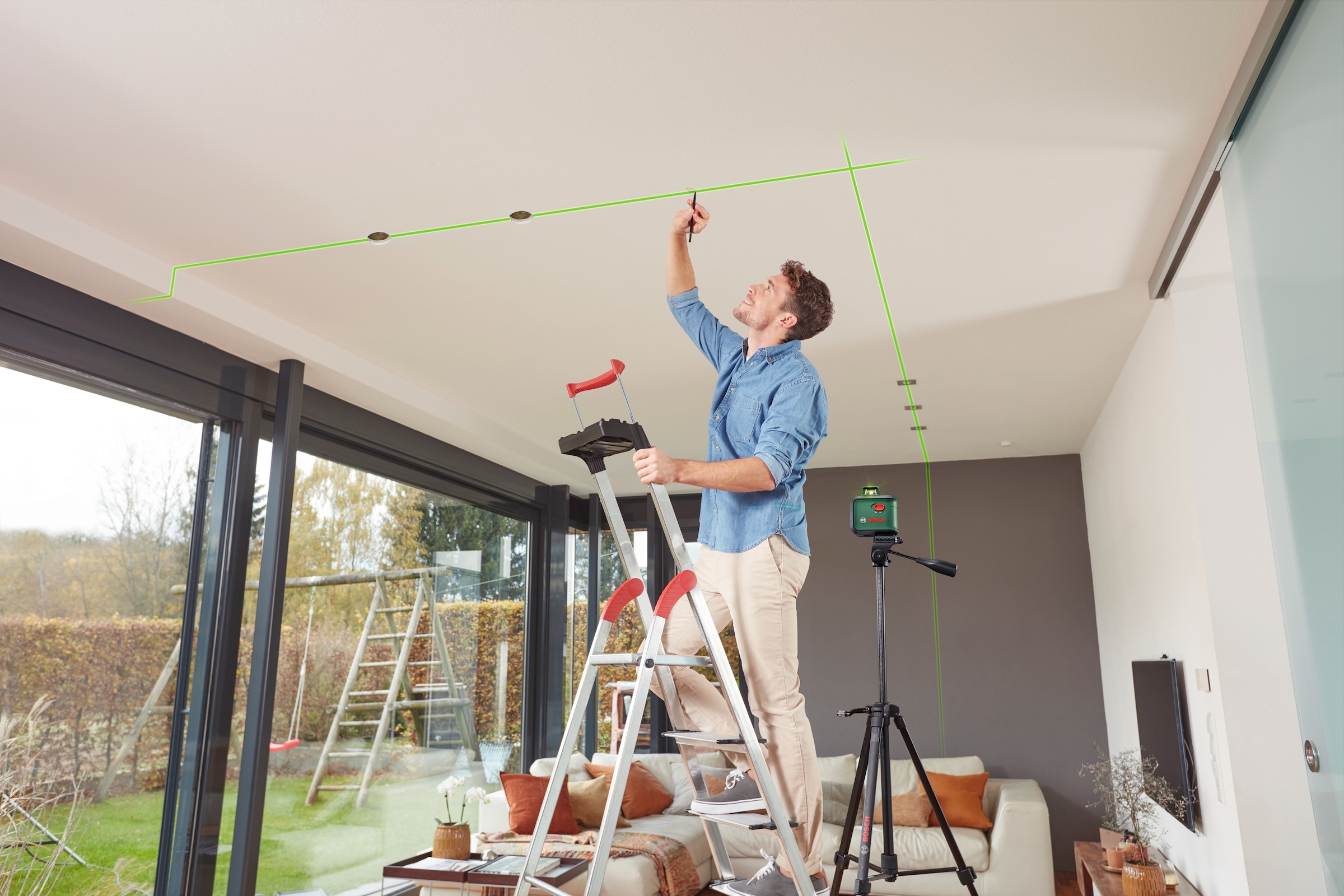 Bosch Home & Garden Kreuzlinienlaser »AdvancedLevel 360«, Ø Arbeitsbereich: 24m