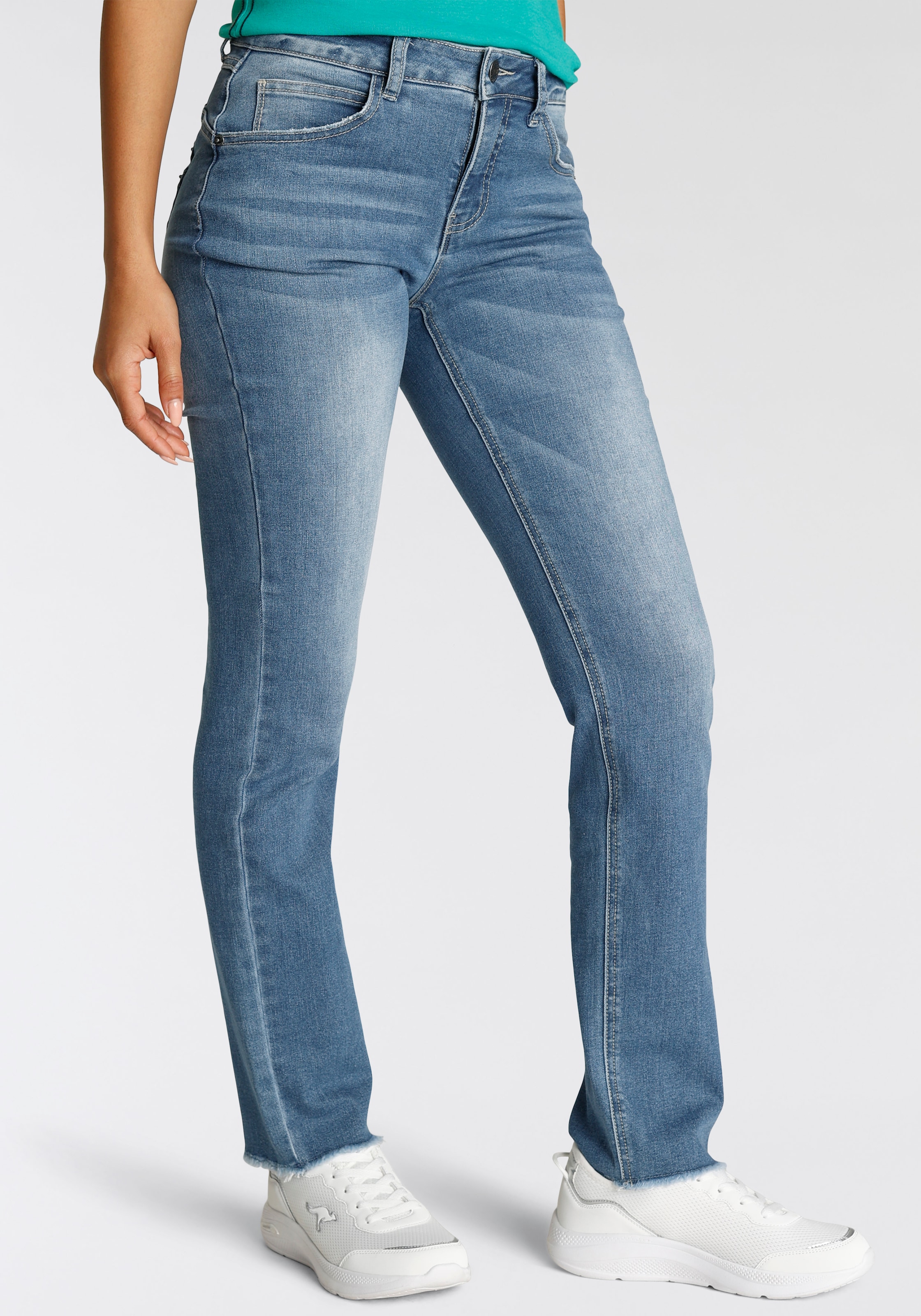 KangaROOS Regular-fit-Jeans »STRAIGHT-FIT MID RISE«