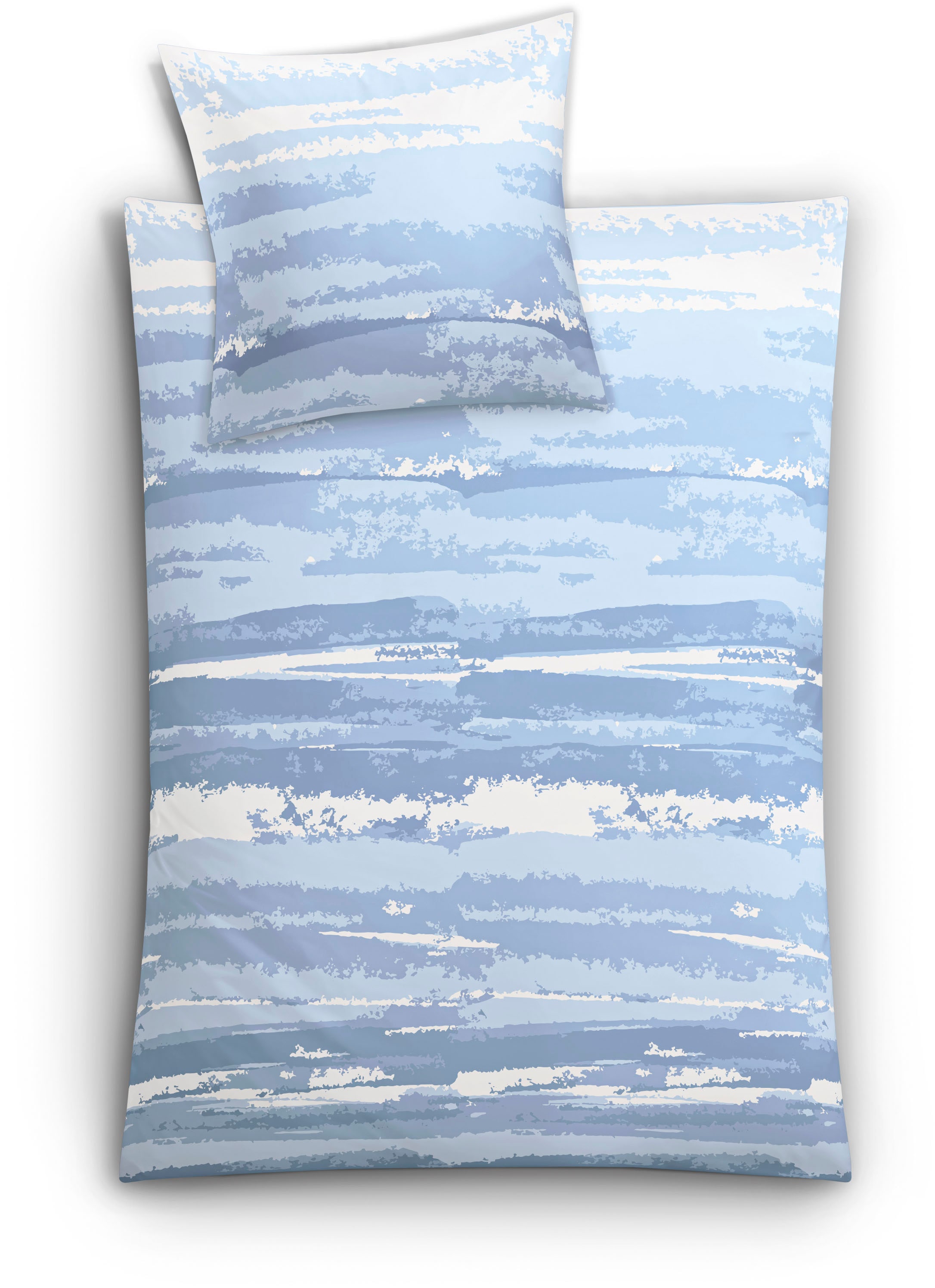 Kleine Wolke Bettwäsche "Ballade" 2 Stk. tlg. in Blautönen günstig online kaufen