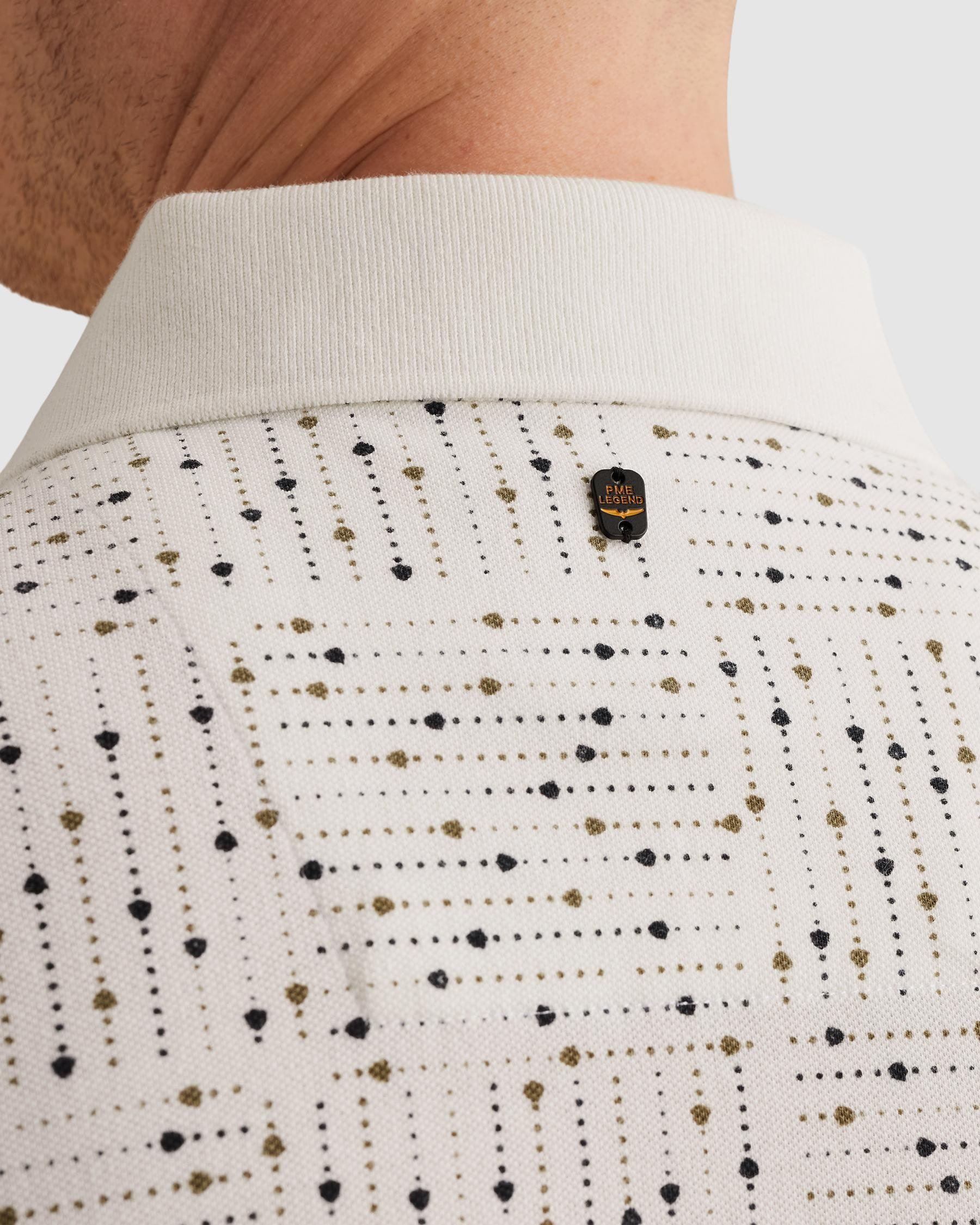 PME LEGEND Poloshirt »Short sleeve polo printed fine pique« mit Logo Stickerei