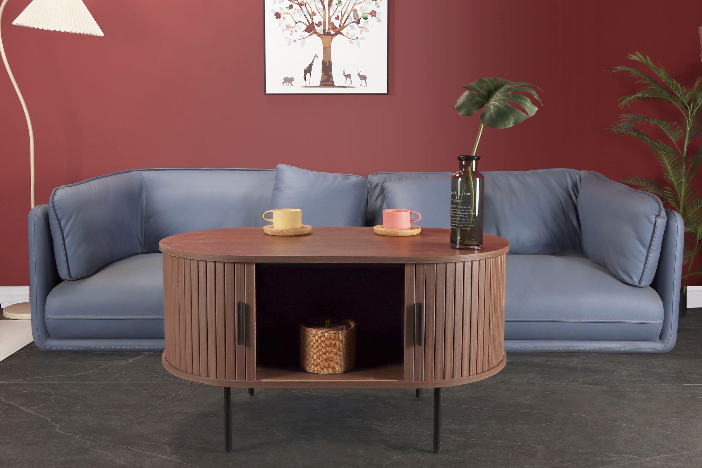 Home affaire Couchtisch, 2 Schiebetüren