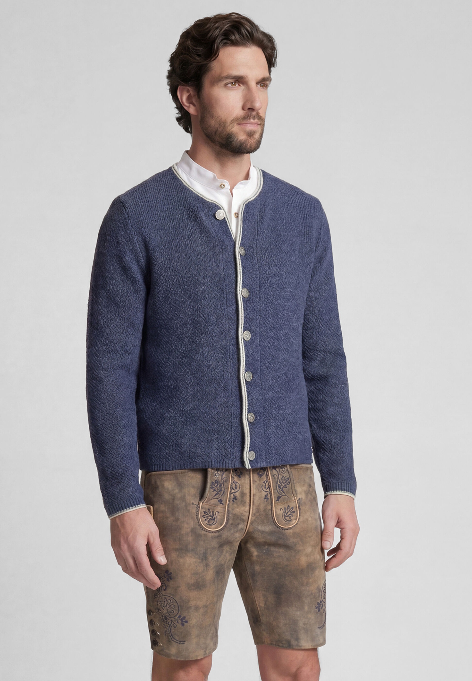 Spieth & Wensky Trachtenstrickjacke »Spieth & Wensky Strickjacke Klemens« mit Stehkragen