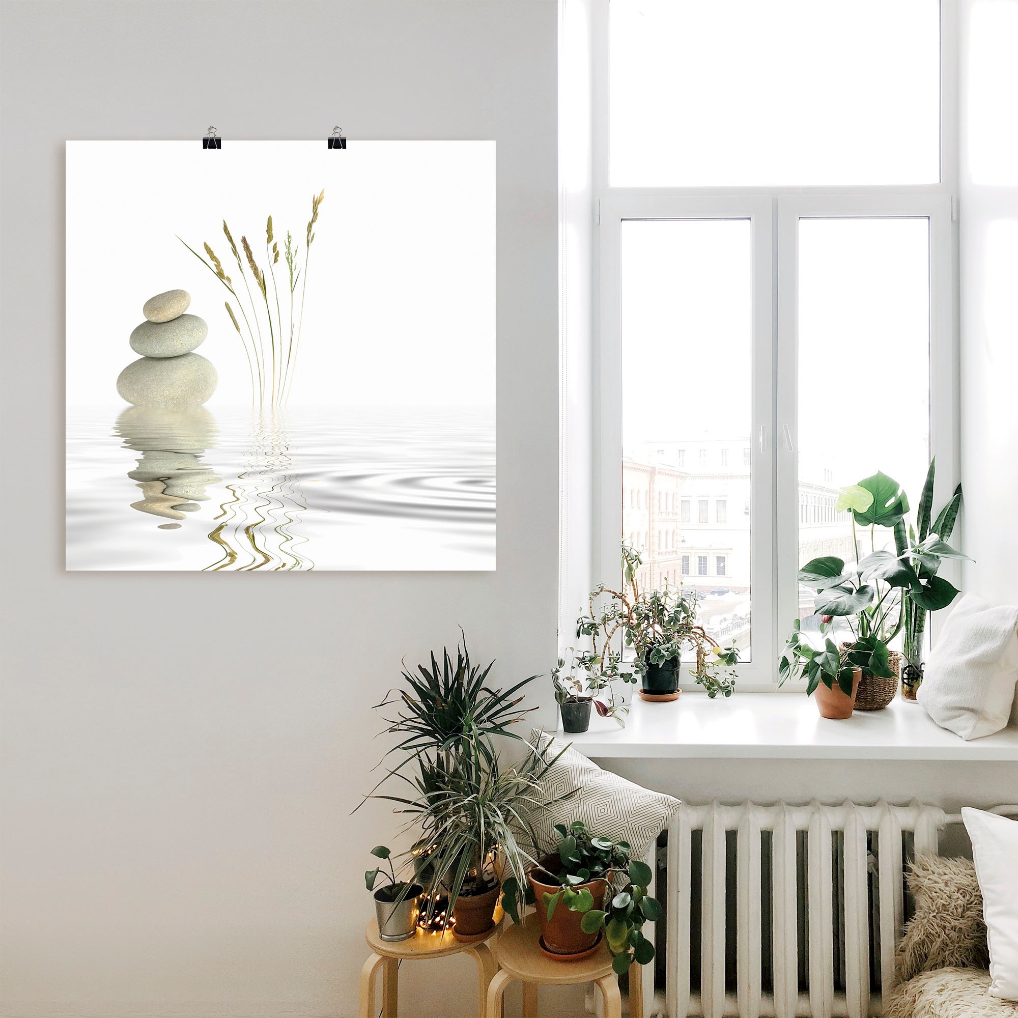 Artland Wandbild "Zen Friede" Zen 1 Stk. tlg. als Alubild, Outdoorbild, Lei günstig online kaufen