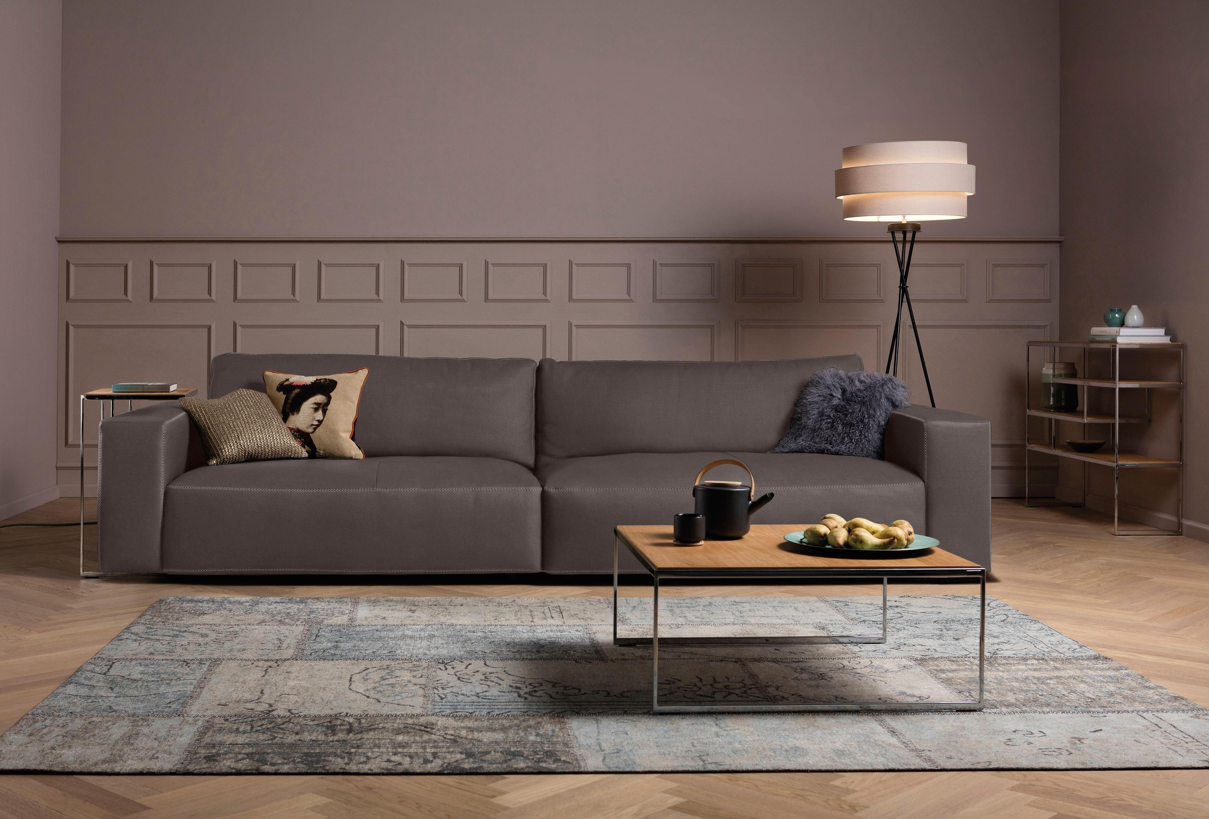 Musterring Big-Sofa »LUCIA«, in vielen Qualitäten und 4 unterschiedlichen Nähten, 3-Sitzer