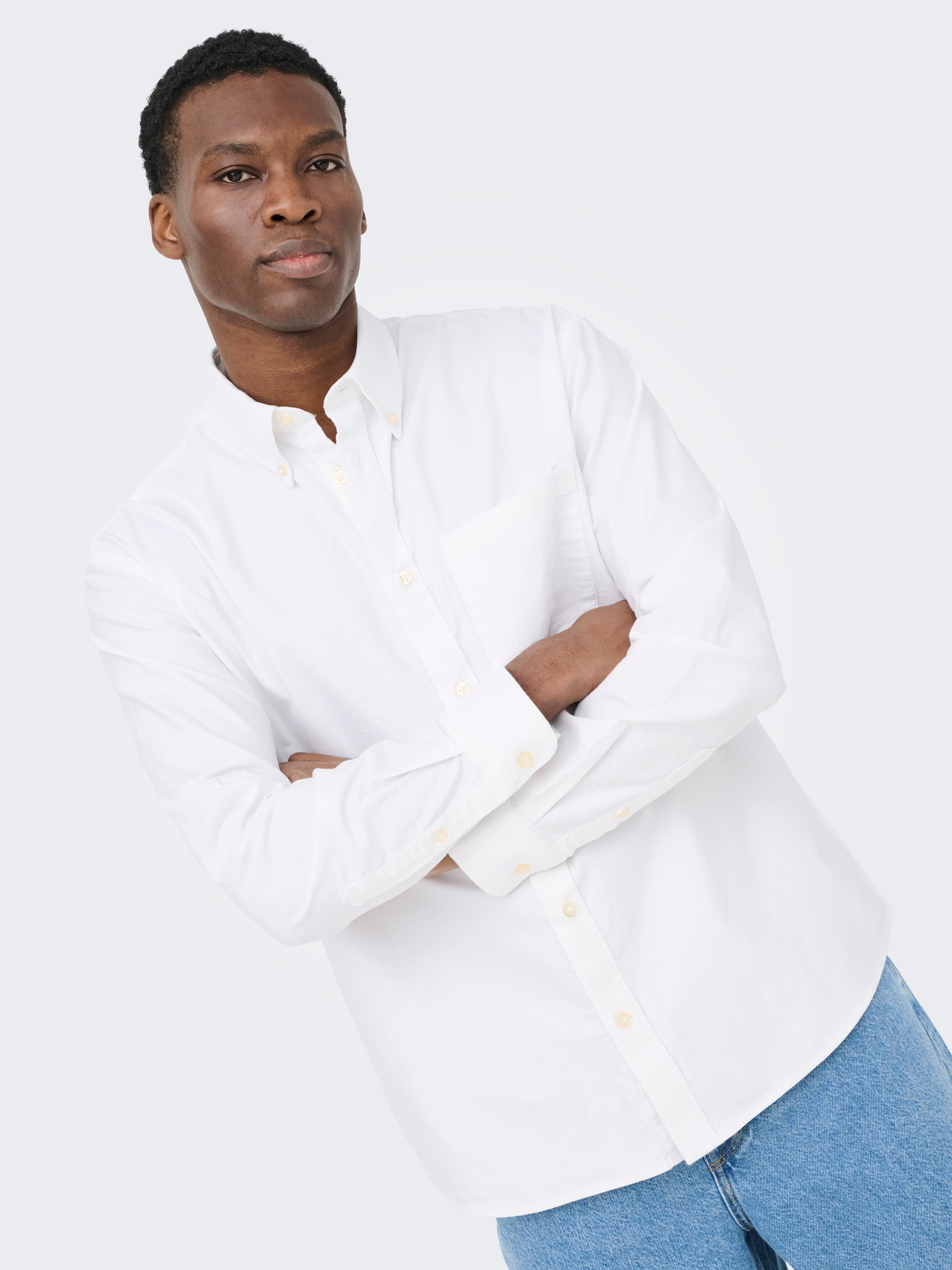 ONLY & SONS Langarmhemd »ONSOXFORD LS SHIRT FRML NOOS« Baumwollmischung, regular fit