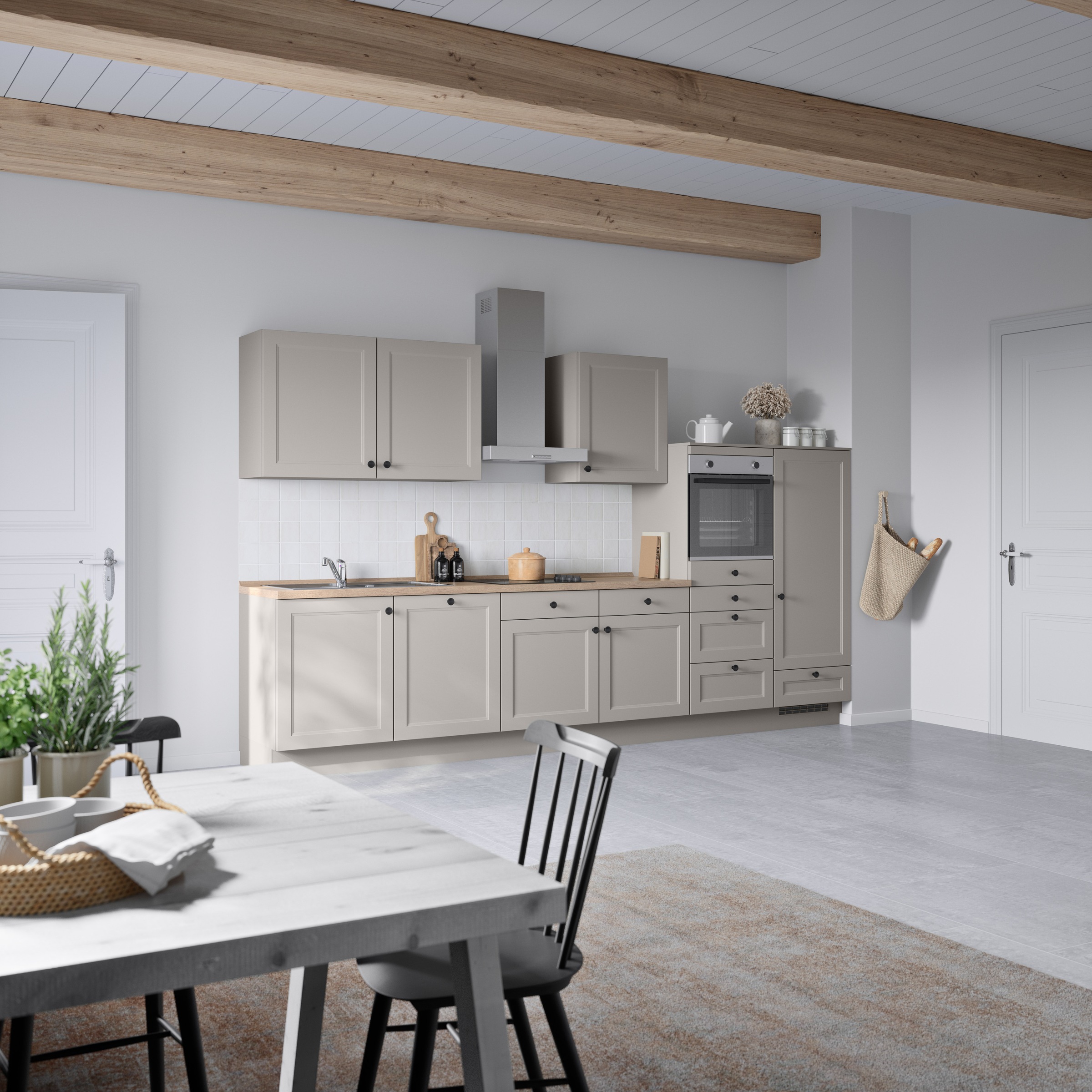 nobilia® Küchenzeile »"Cascada I"«, vormontiert, Ausrichtung wählbar, Breite 360 cm, wahlw. mit E-Geräten