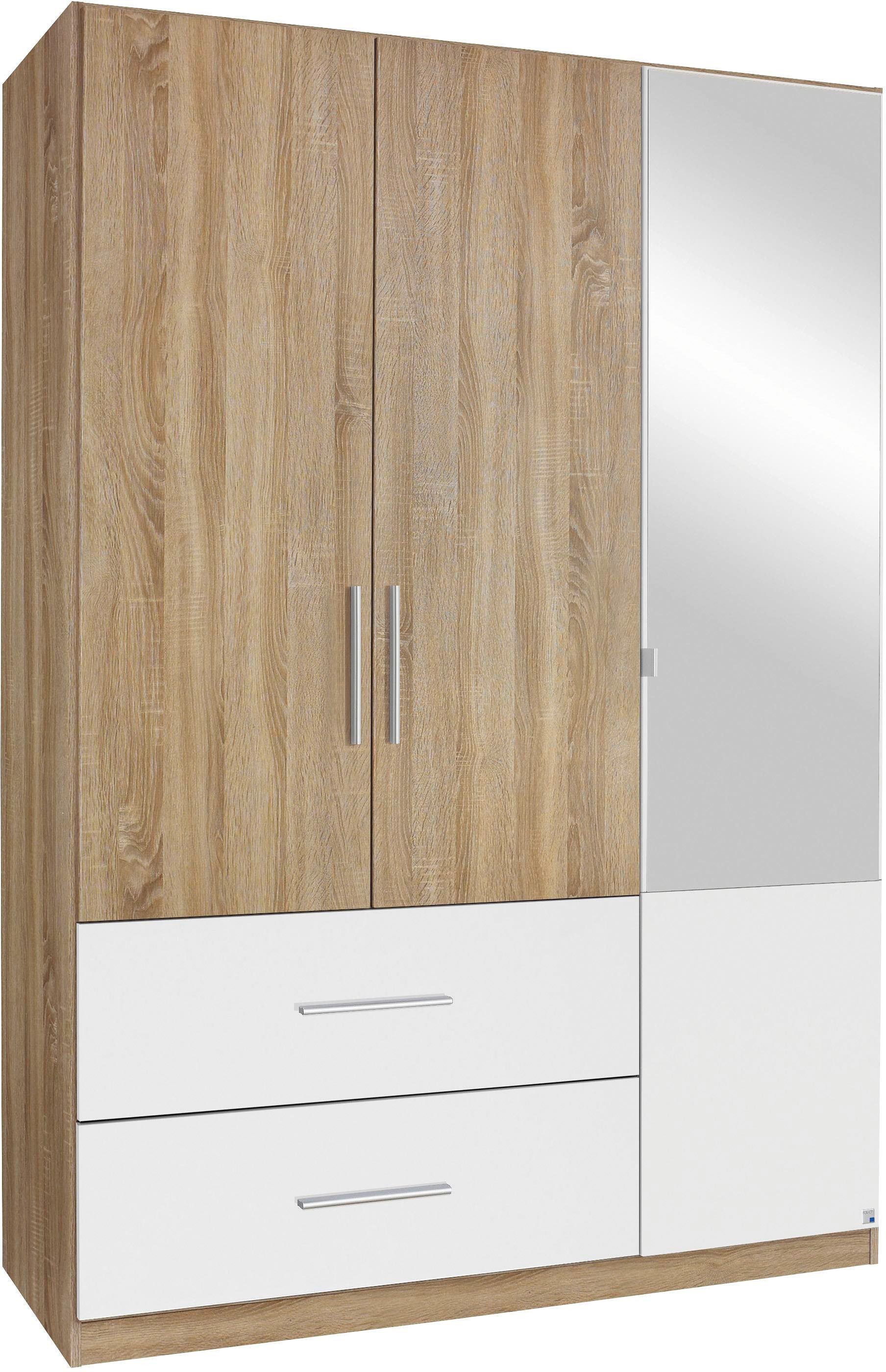 rauch Kleiderschrank "Drehtürenschrank Schrank Garderobe Wäscheschrank Schlafzimmer ALVOR" Breiten 91/136/181 cm, Höhe 197 cm, erhältlich optional mit Spiegel, 2 große Schubladen MADE IN GERMANY