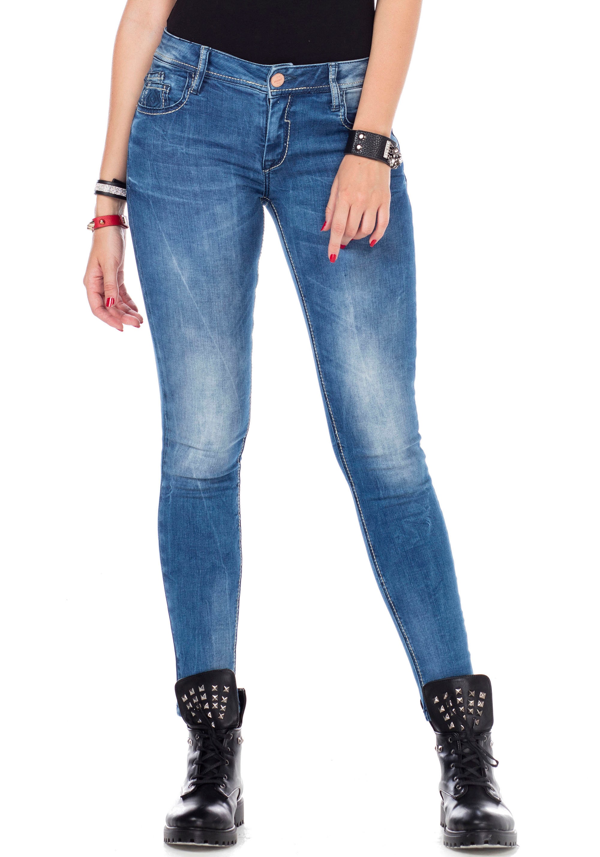 Cipo & Baxx Slim-fit-Jeans mit Stretch