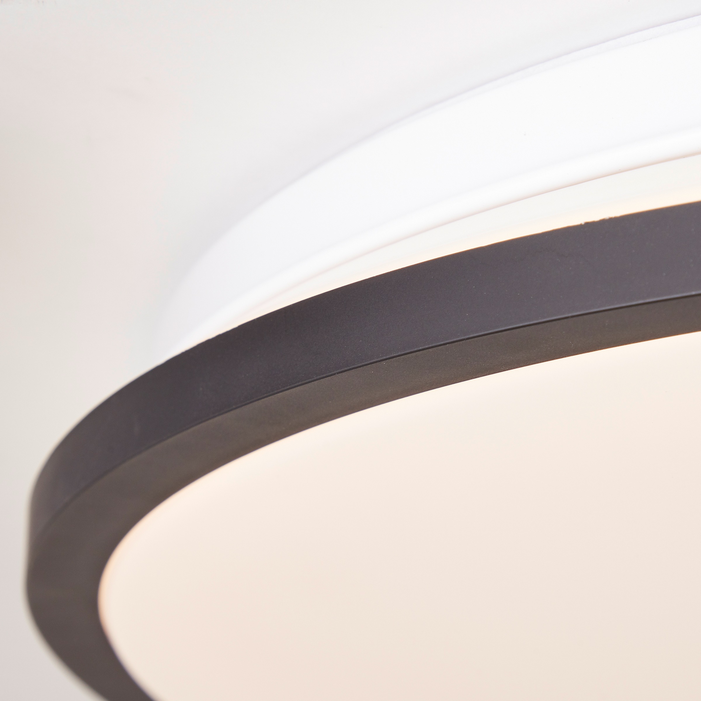 Brilliant LED Deckenleuchte »Heida«, 3000 lm, Ø 49 cm, Metall/Kunststoff, schwarz