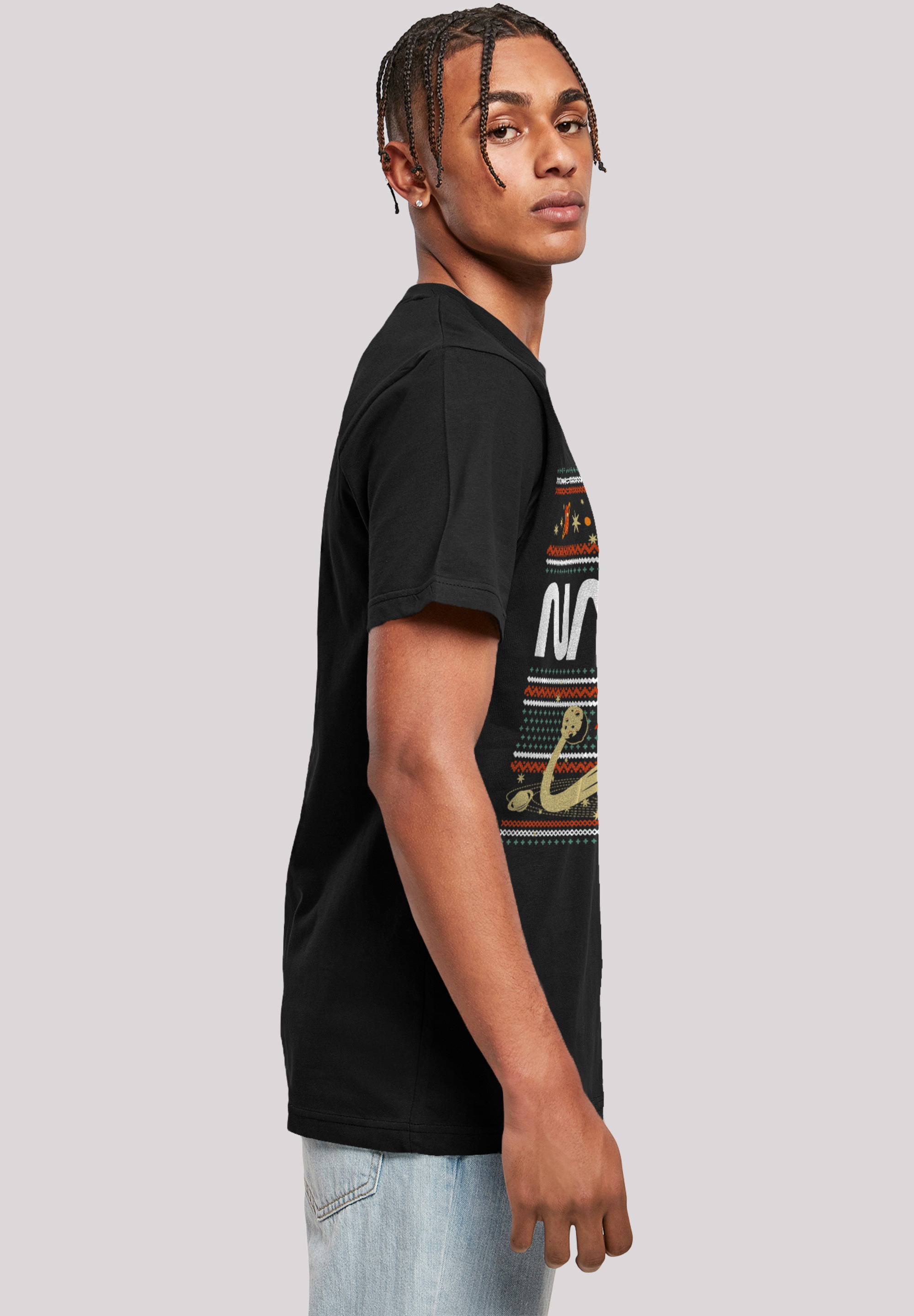 F4NT4STIC T-Shirt »NASA Fair Isle«, Herren,Premium Merch,Regular-Fit,Basic,Bedruckt