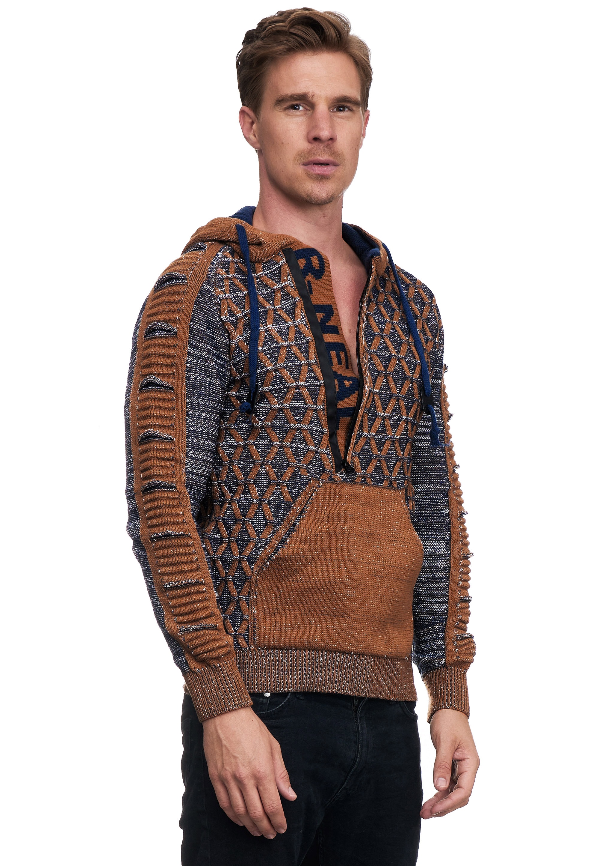 Rusty Neal Kapuzensweatshirt, in ausgefallenem Design