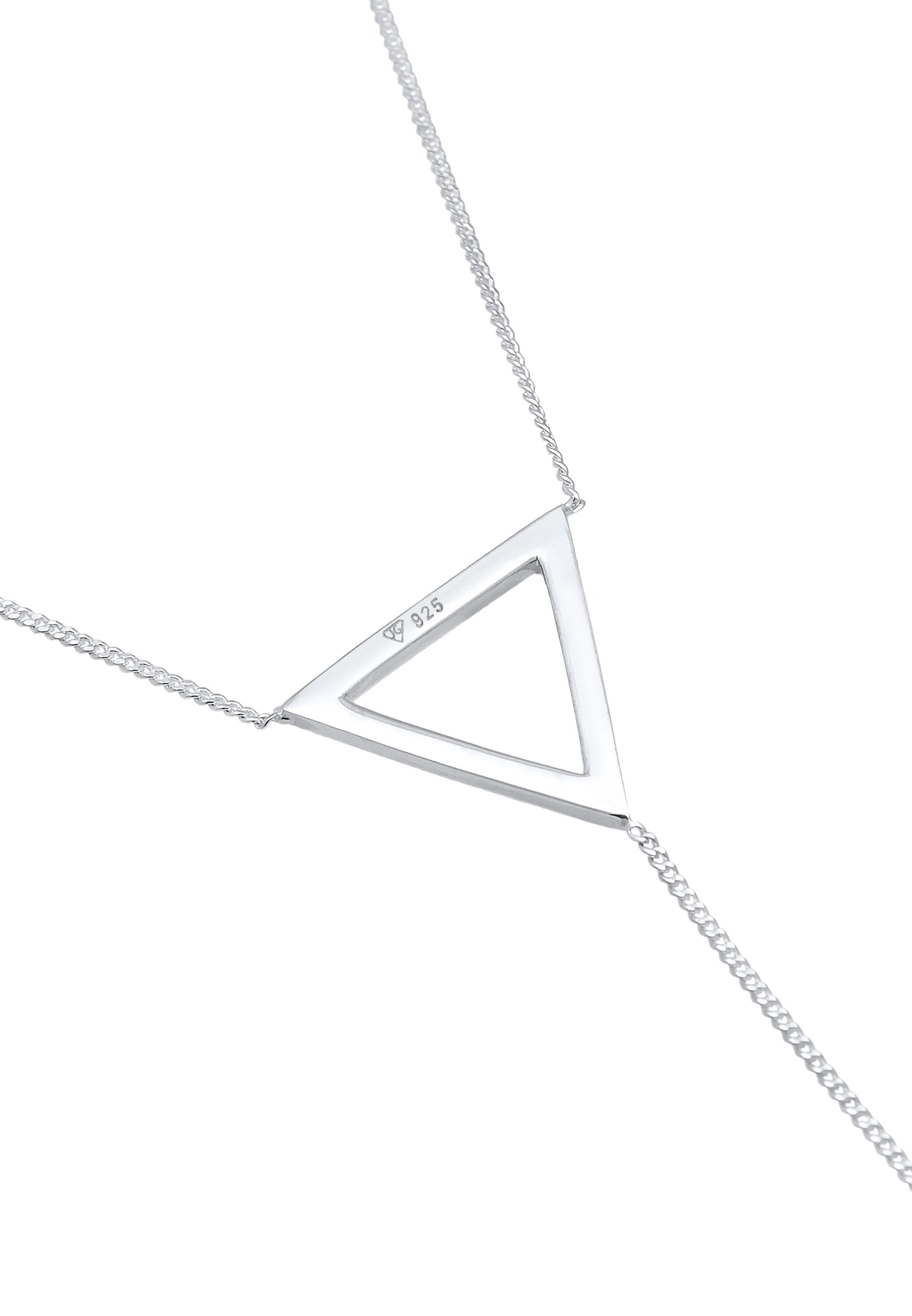 Elli Collierkettchen »Y-Kette Dreieck Geo Trend 925 Silber«