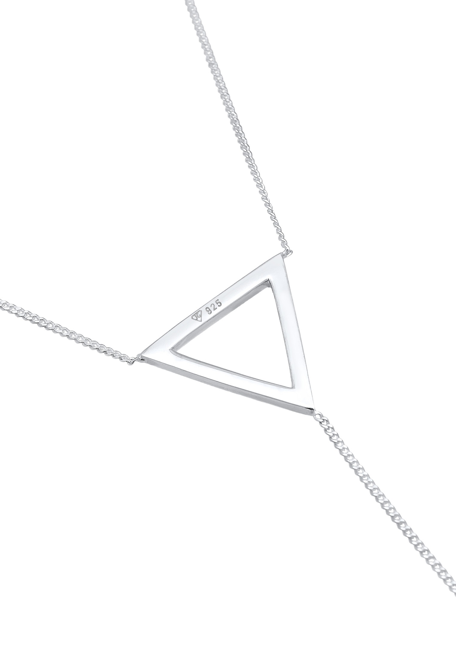 Elli Collierkettchen »Y-Kette Dreieck Geo 925 Sterling Silber«