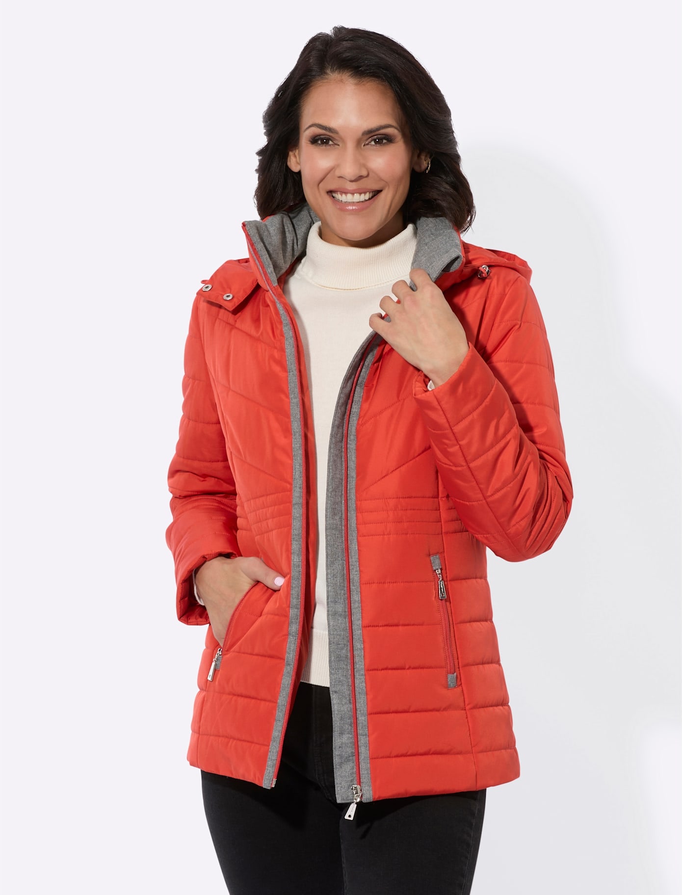 Casual Looks Steppjacke, mit Kapuze