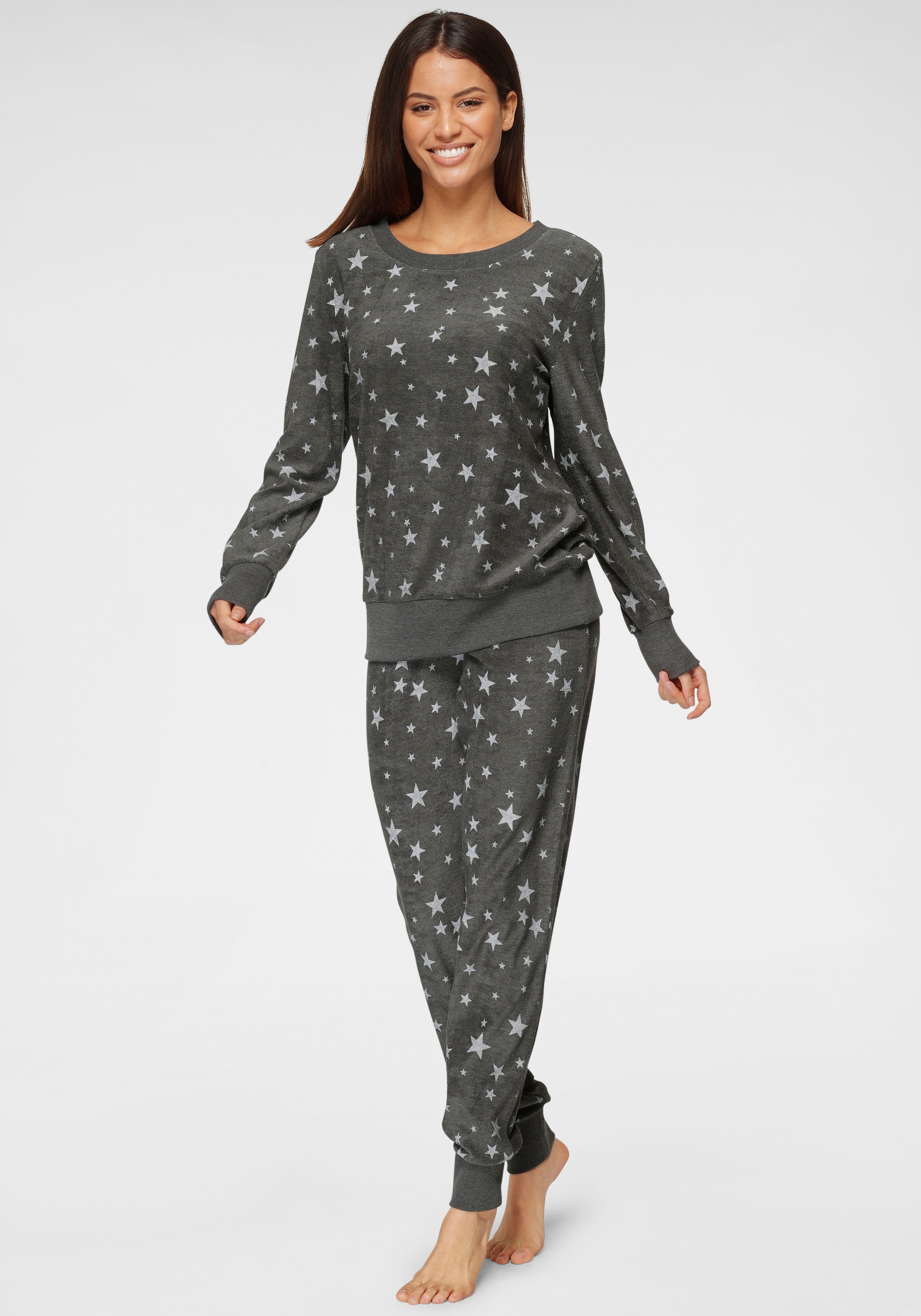 Vivance Dreams Pyjama, 2 Stk. mit Alloverdruck günstig online kaufen