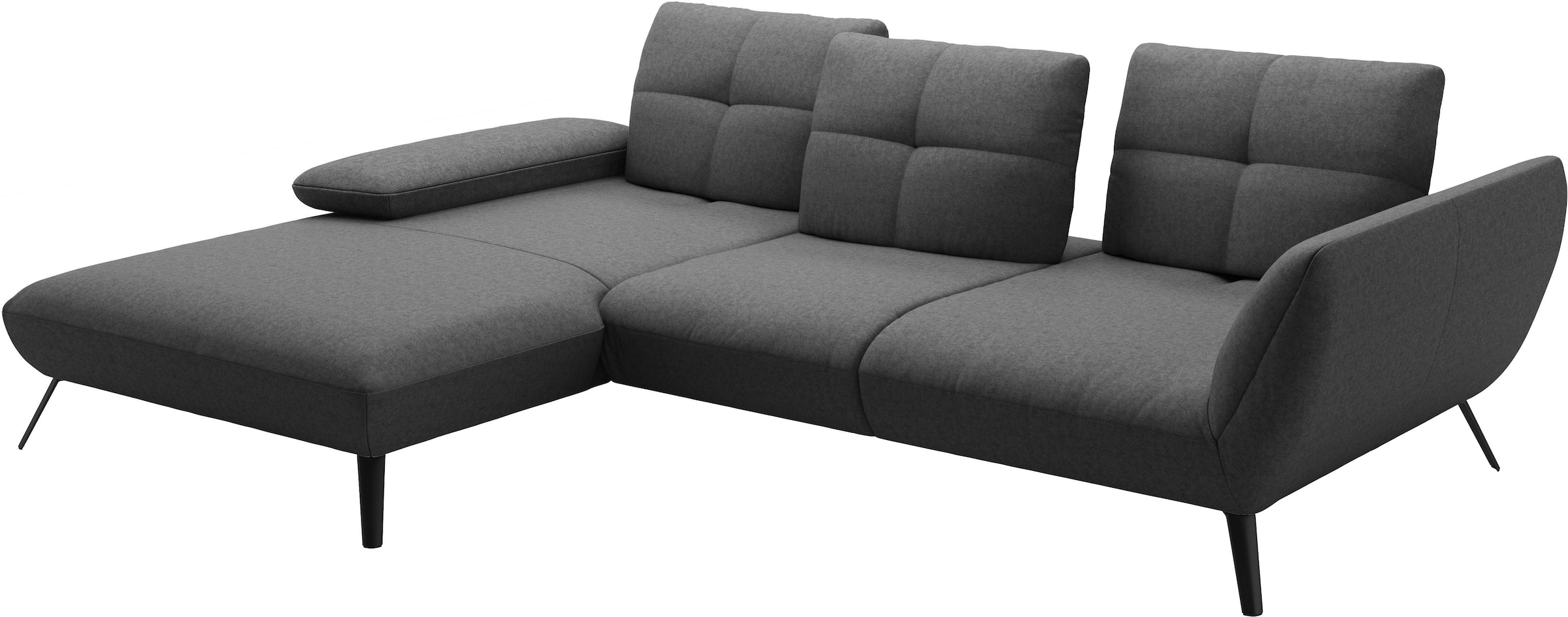 Places of Style Ecksofa »Mikado L-Form«, inkl. Sitztiefenverstellung und Armteilverstellung