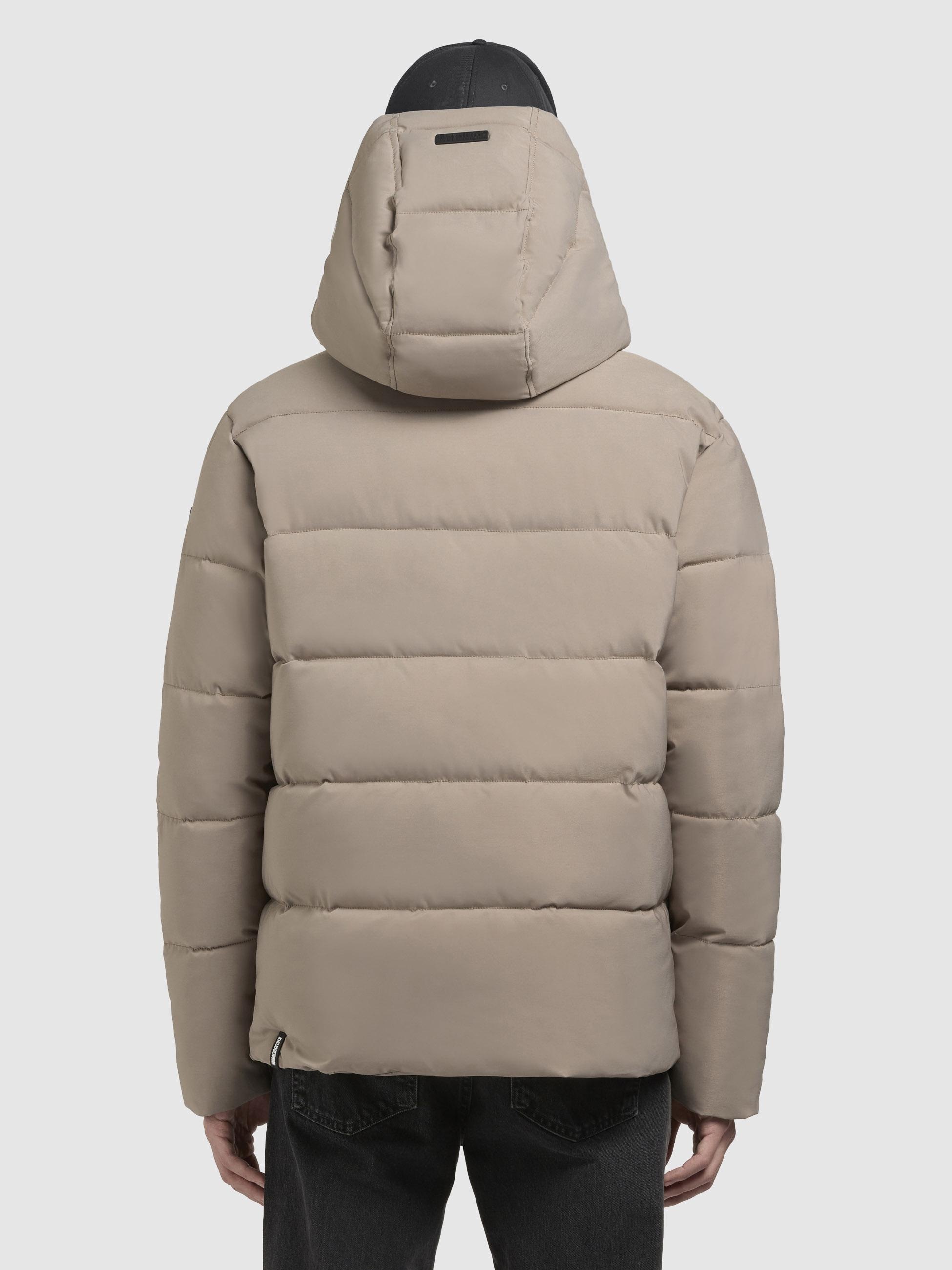 khujo Winterjacke »Loga2-YM«, mit Kapuze, Steppjacke mit abnehmbarer Kapuze und Rucksackträgern