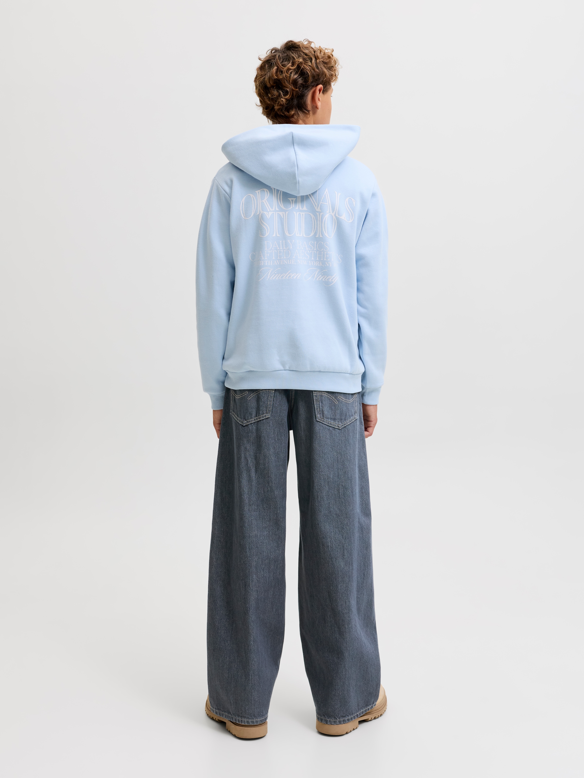 Jack & Jones Junior Weite Jeans »JJIDAVE JJORIGINAL AKM 899 SN JNR« Baumwolle, weit geschnitten