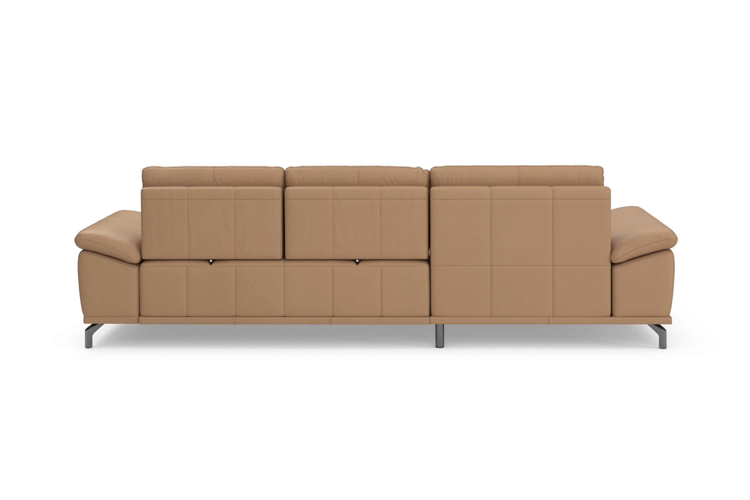 Places of Style Ecksofa Costello, mit Sitztiefenverstellung und Armlehnfunktion, incl. 3 Nierenkissen