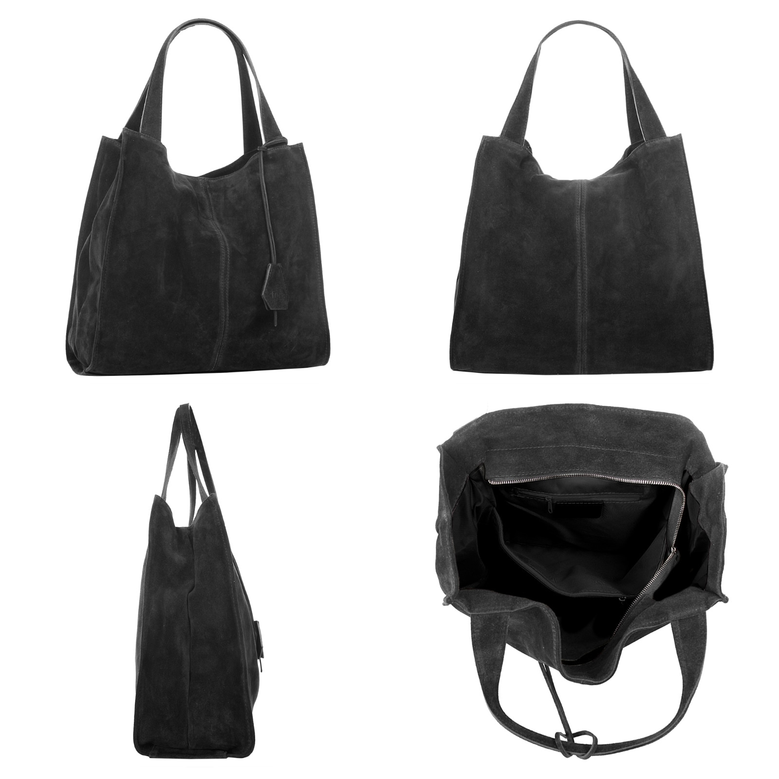 forty° Shopper, echt Leder, Made in Italy