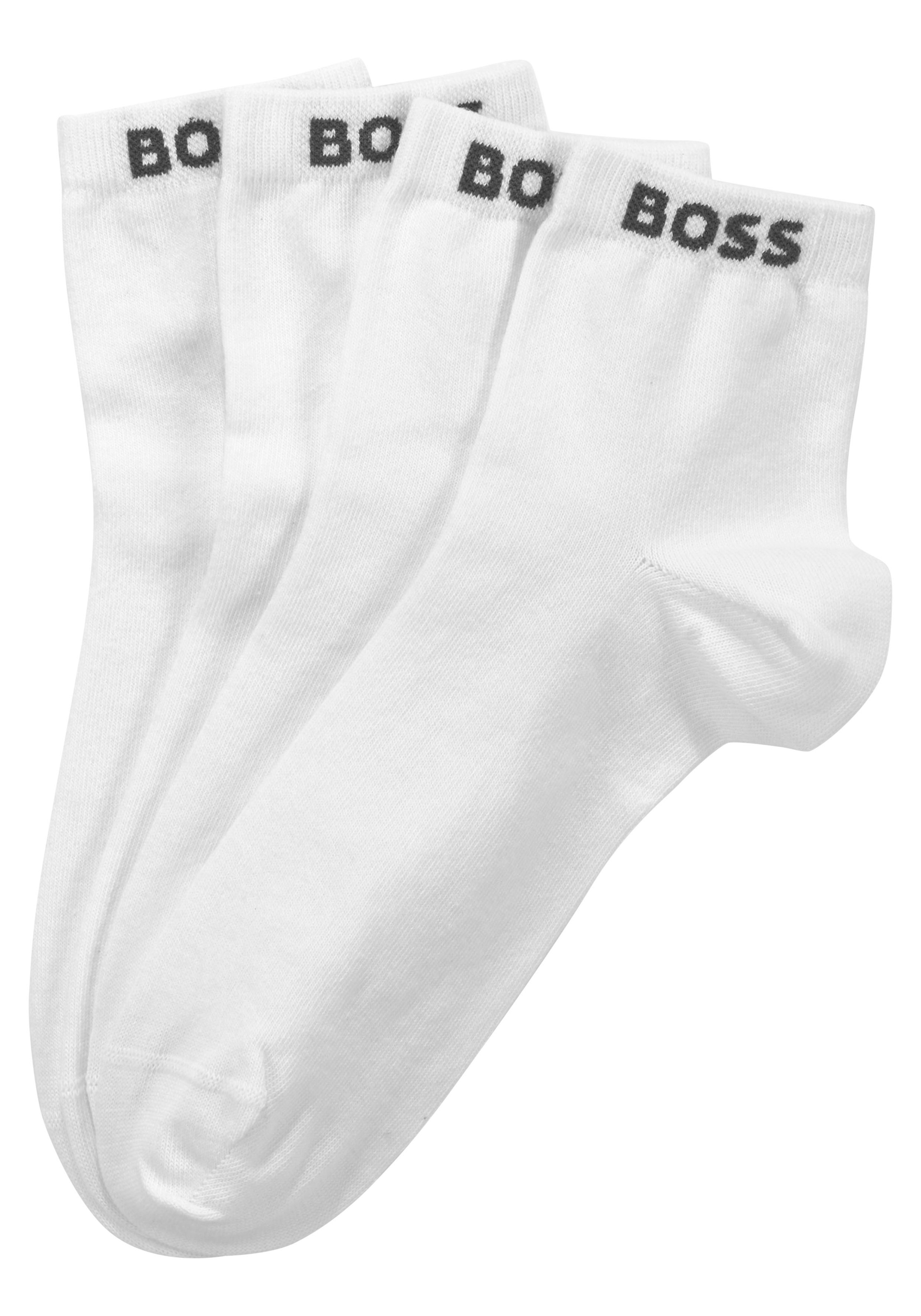 BOSS Sneakersocken, (Set, 2 Paar), mit eingenähtem Markenschriftzug günstig online kaufen