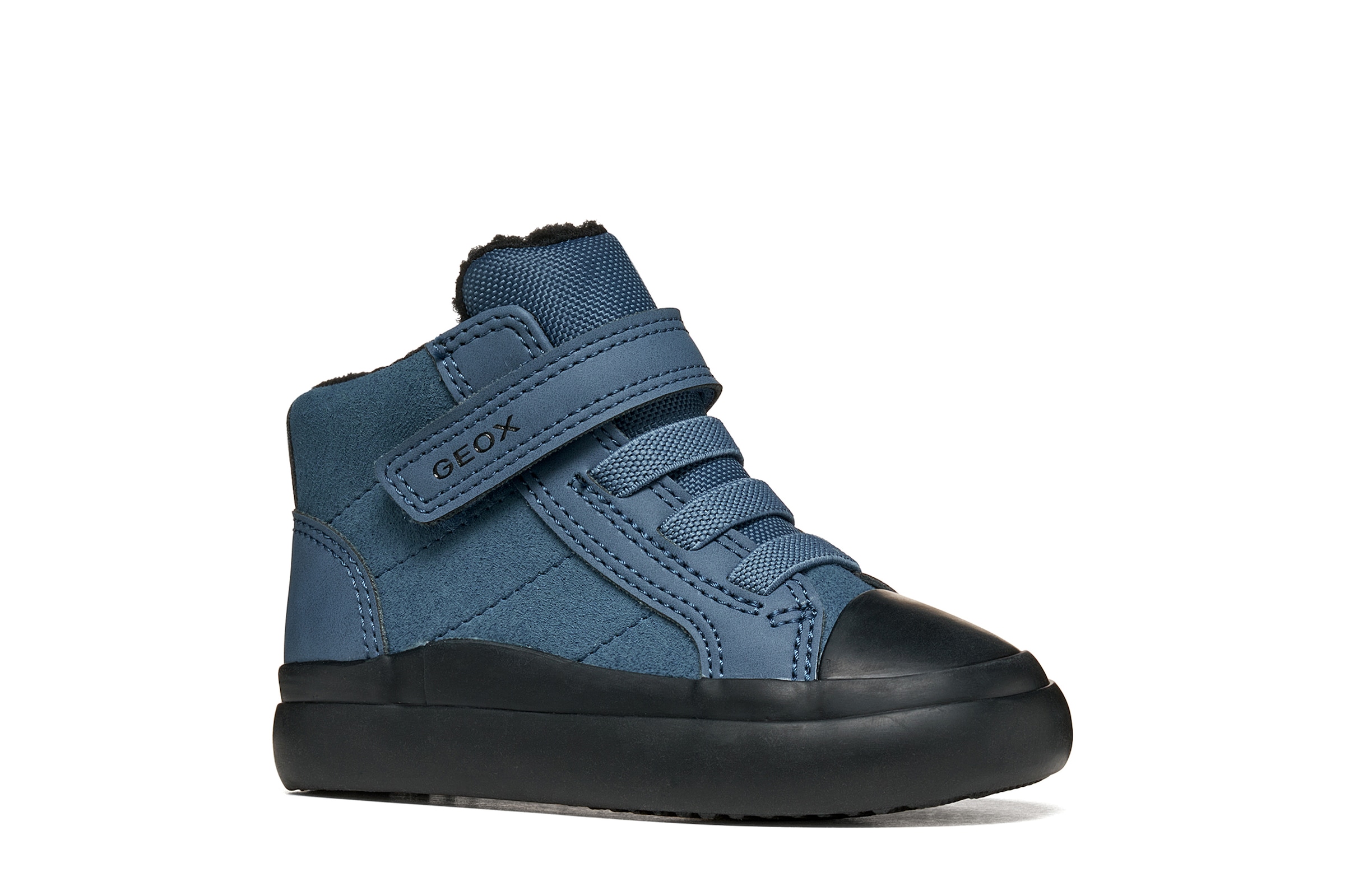 Geox Lauflernschuh "B GISLI BOY" Lauflernboots, Klettboots mit Gummikappe