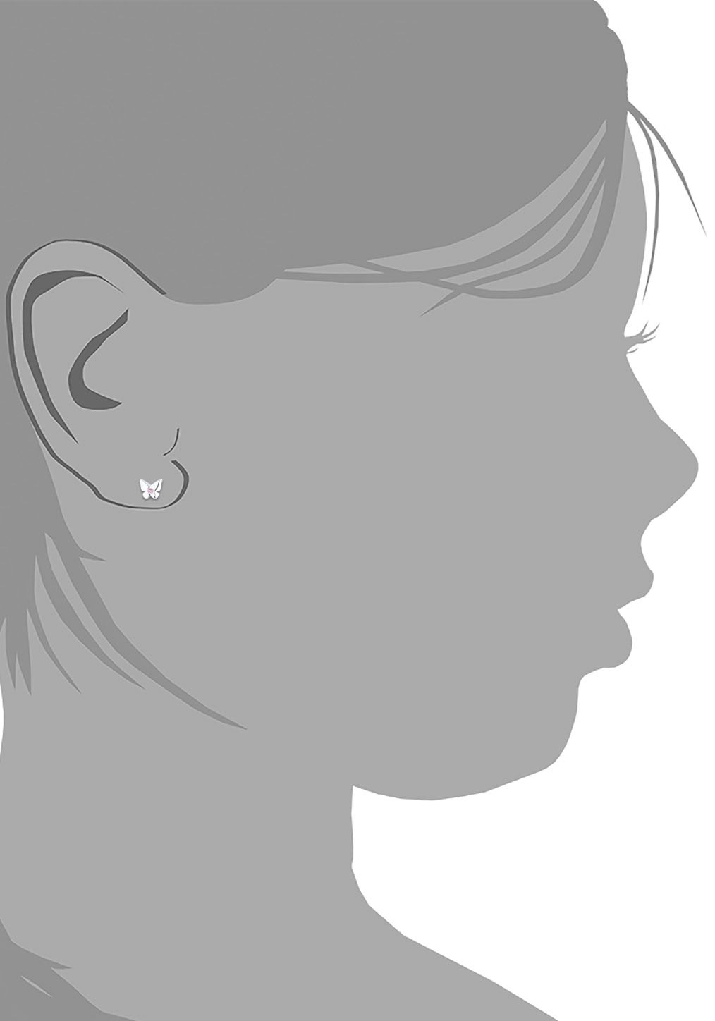 Prinzessin Lillifee Paar Ohrstecker »Butterflylove, 2035984«, mit Zirkonia (synth.)