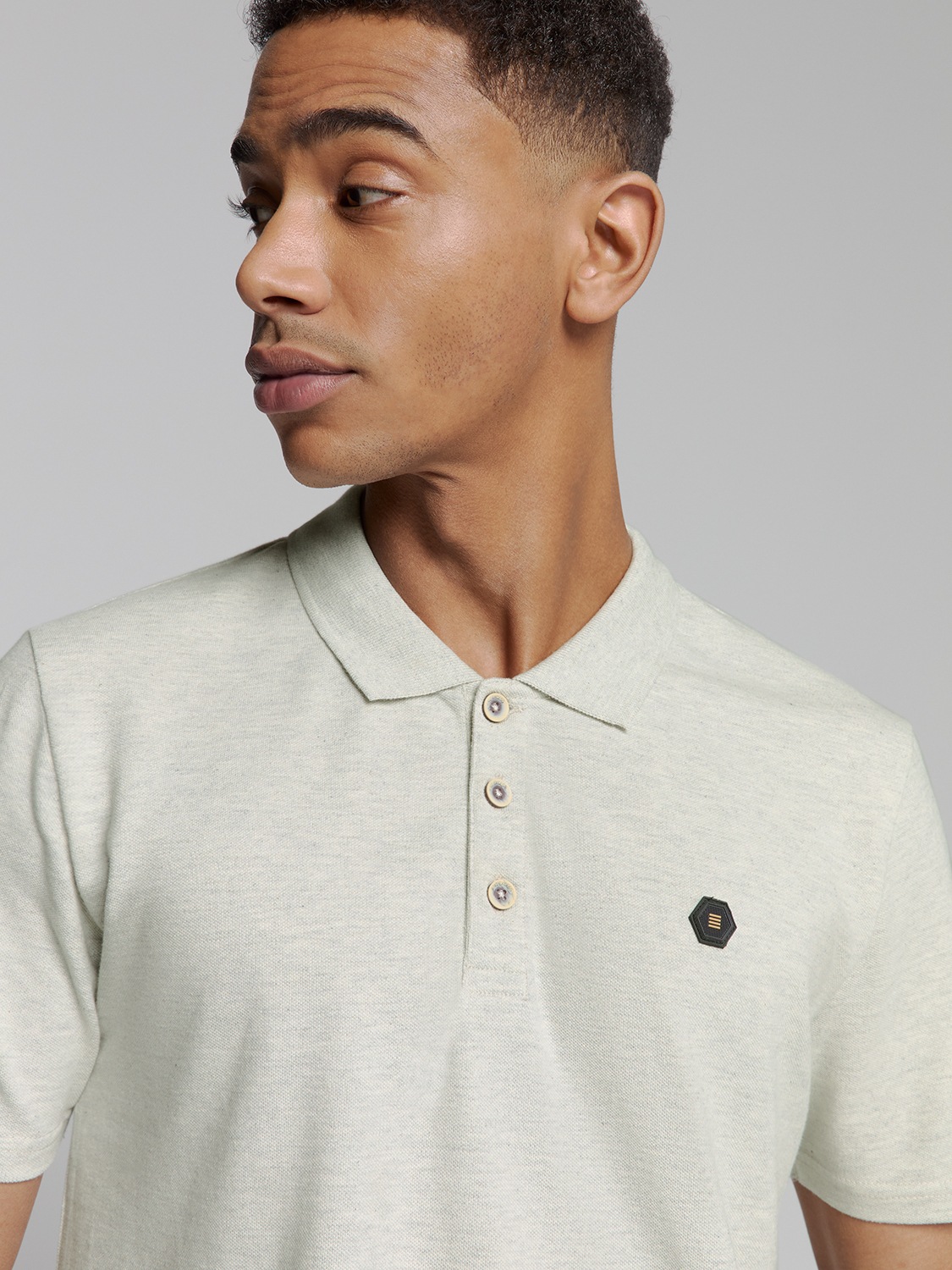 NO EXCESS Poloshirt »No Excess Poloshirt Polo Melange«