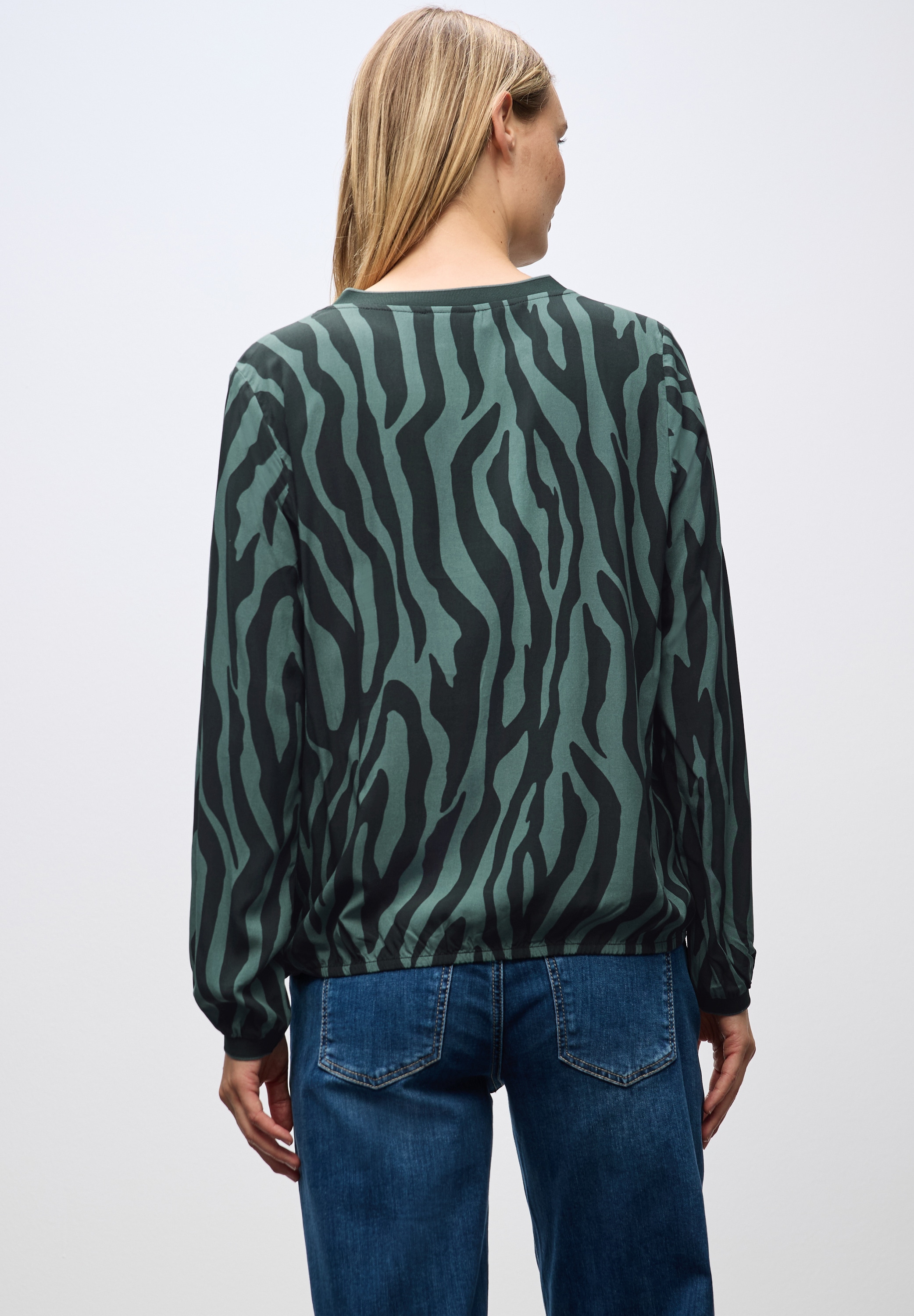 STREET ONE Langarmbluse, mit All-Over Print