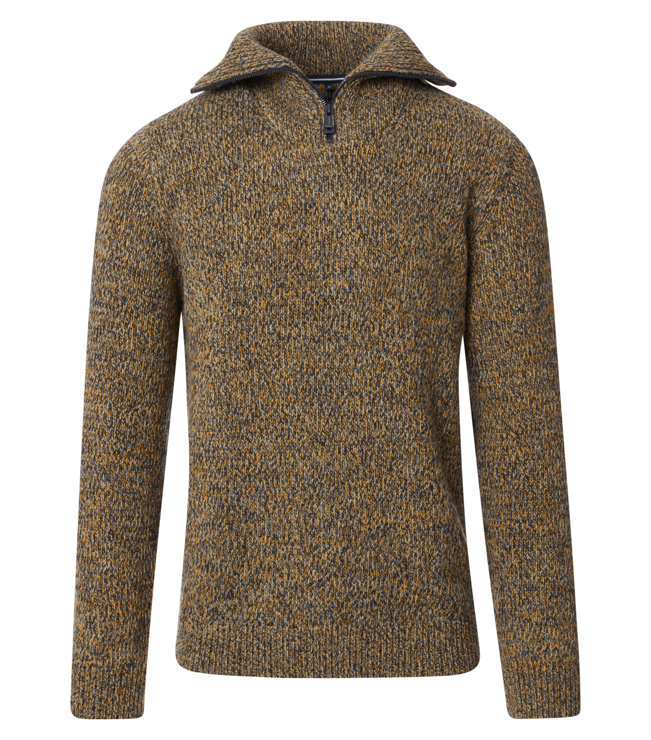 Troyer CASAMODA "CASAMODA Stricktroyer uni", Herren, Gr. XXL, gelb, 80% Wolle, 20% Polyamid, Pullover Troyer 2