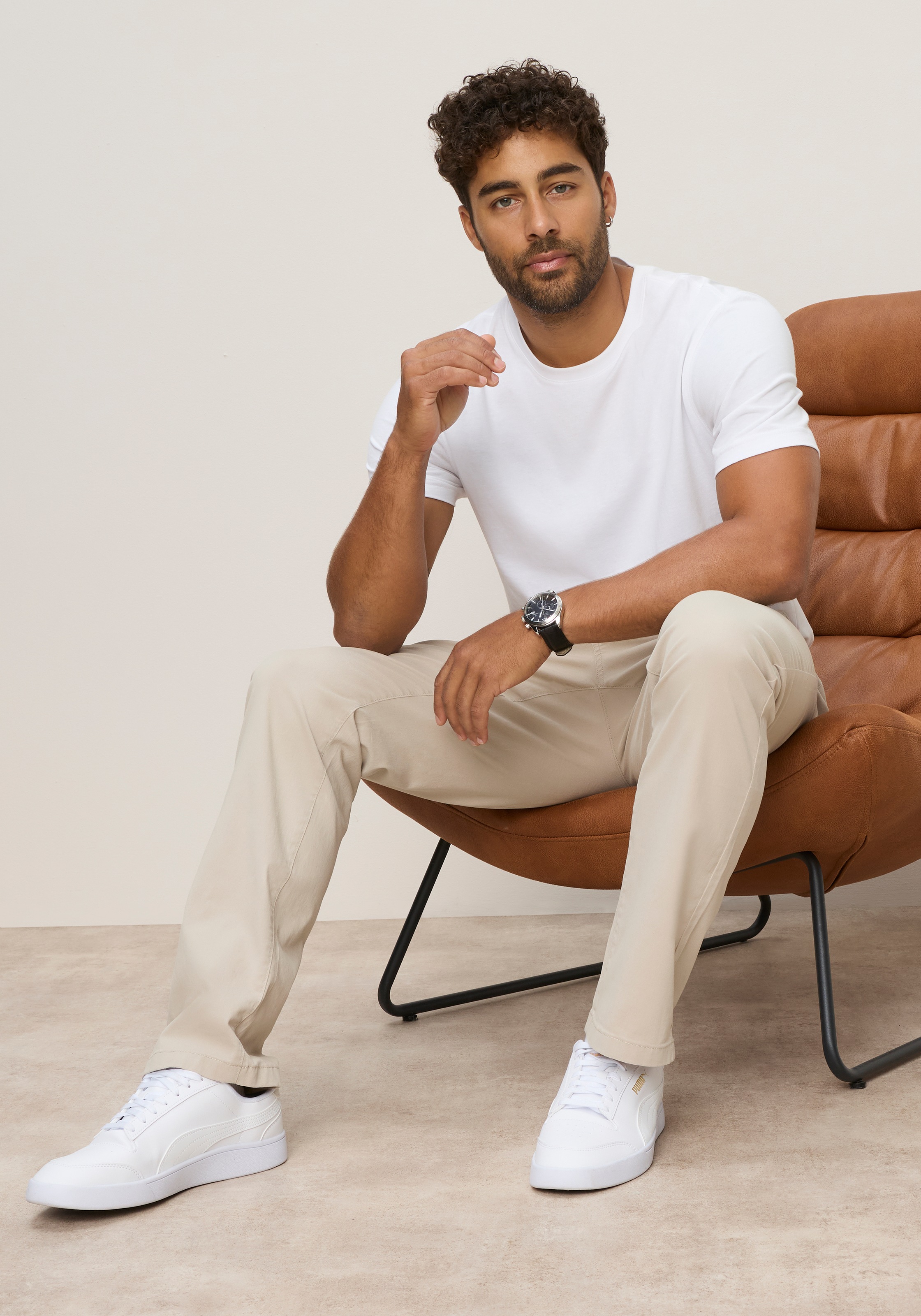 Man's World Jogger Pants  mit gerader Beinform, Regular Fit, niedrige Leibhöhe