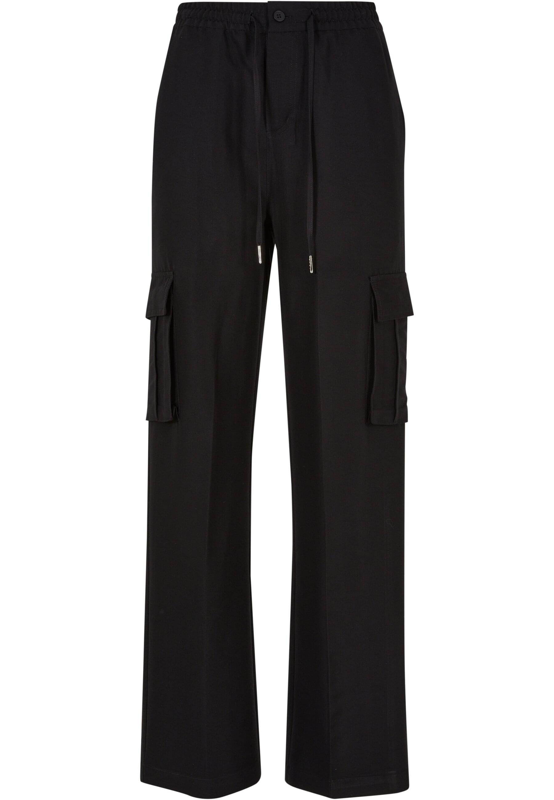 URBAN CLASSICS Stoffhose "Urban Classics Damen Ladies Vicose Straight Leg C günstig online kaufen