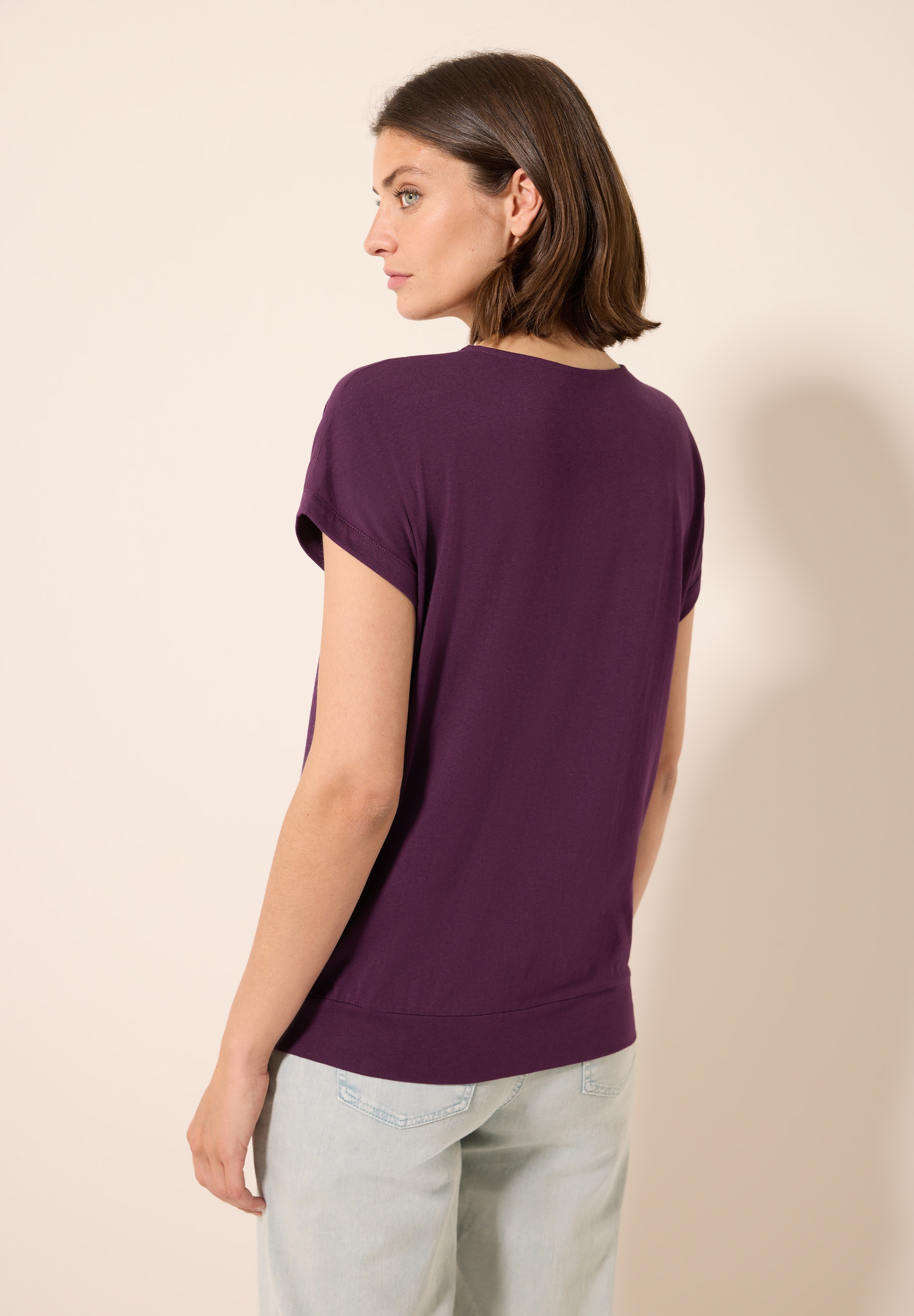 Cecil T-Shirt, im soften Baumwoll-Mix