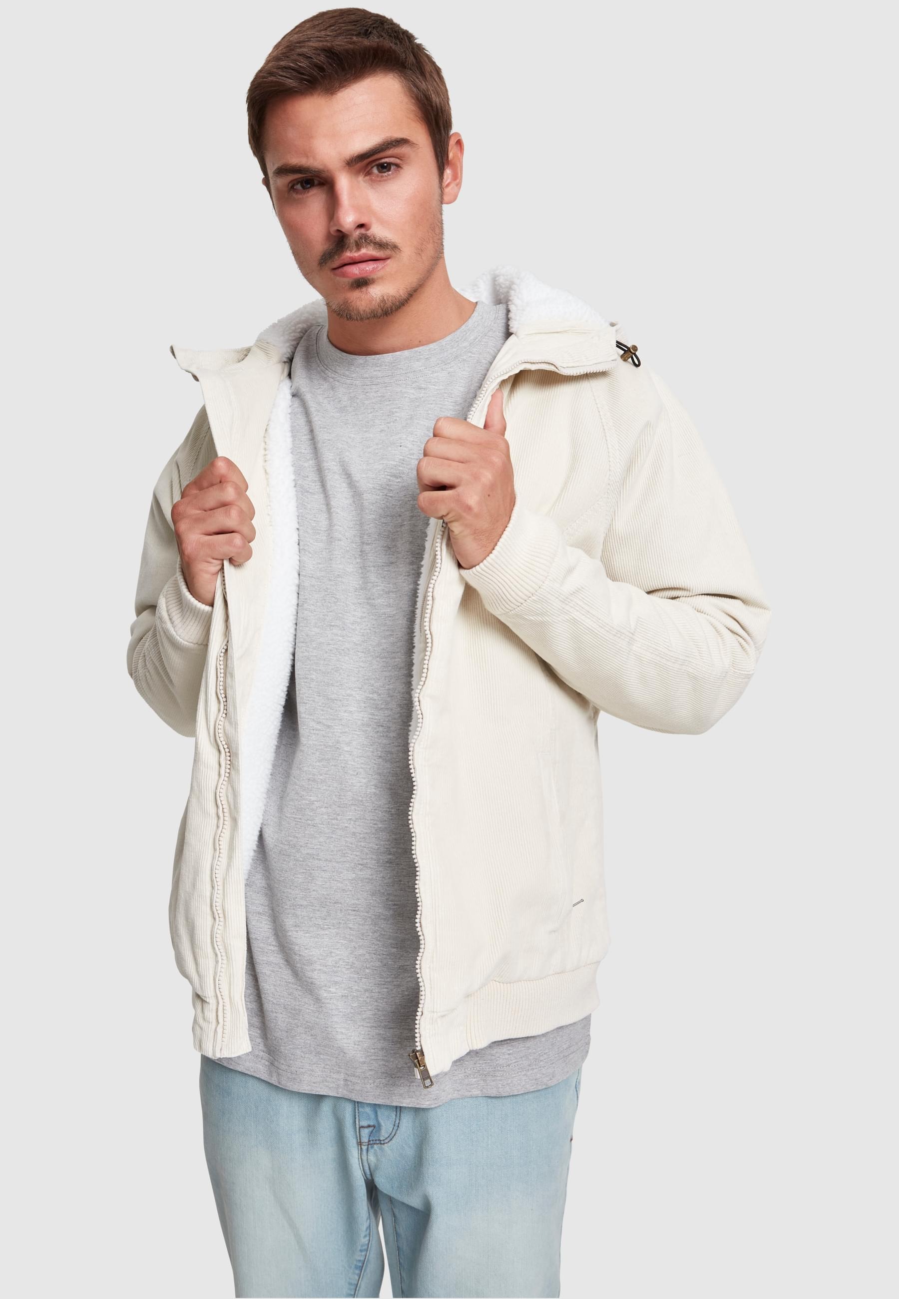 URBAN CLASSICS Winterjacke »Urban Classics Herren Hooded Corduroy Jacket«, (1 St.), mit Kapuze