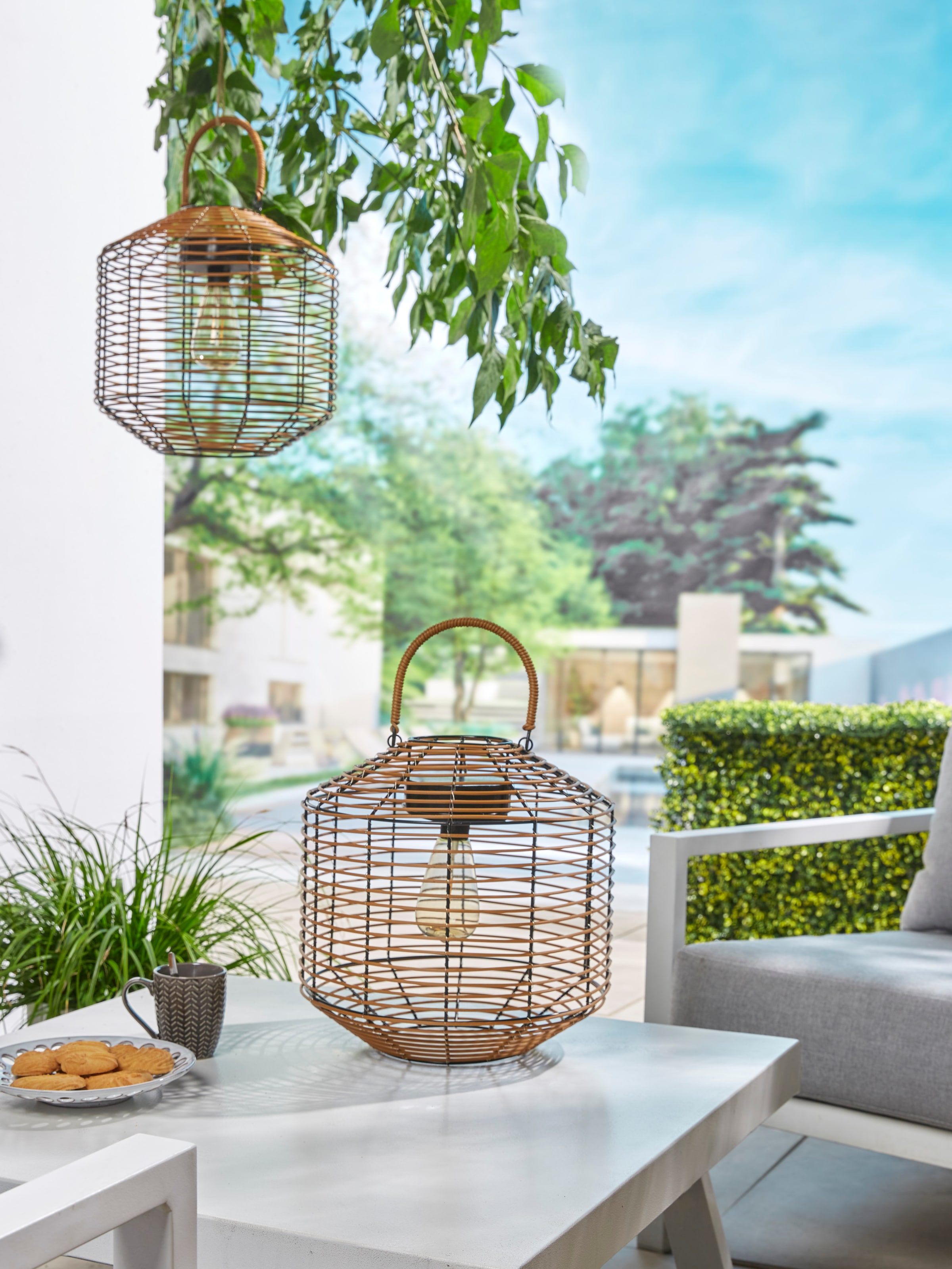 LUXFORM Gartenleuchte »Luxform USB Zafra«, Leuchtmittel LED-Modul | LED fest integriert, LED-Gartenleuchte, Akkubetrieben, aufladbar über USB