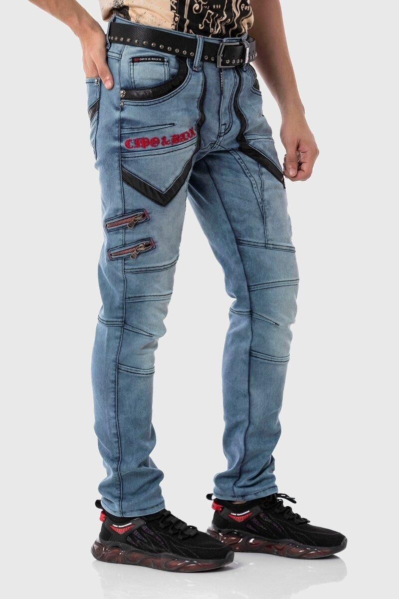 Cipo & Baxx Cargojeans »Hose«, Lässige Details und Applikationen