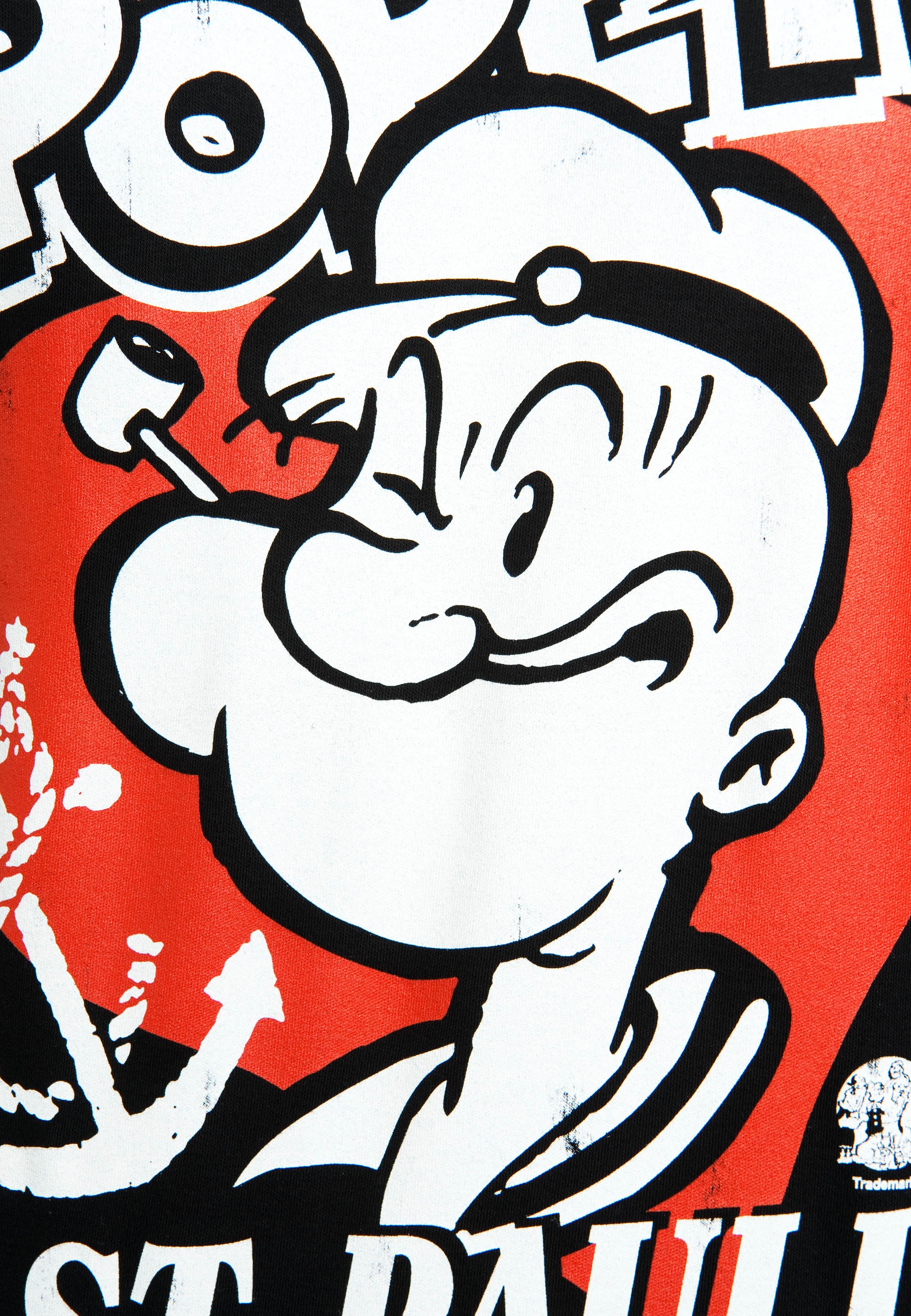 LOGOSHIRT T-Shirt »Popeye - St. Pauli - PO 1967«, mit tollem Popeye-Frontprint