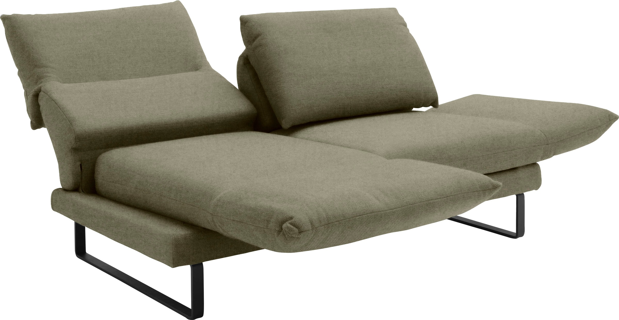 SCHÖNER WOHNEN-Kollektion 2-Sitzer »Spin, Multifunktionssofa, bequem und hochwertig verarbeitet«, Drehsitz-Funktion, USB-Anschluss, Armlehnfunktion, Rückenverstellung