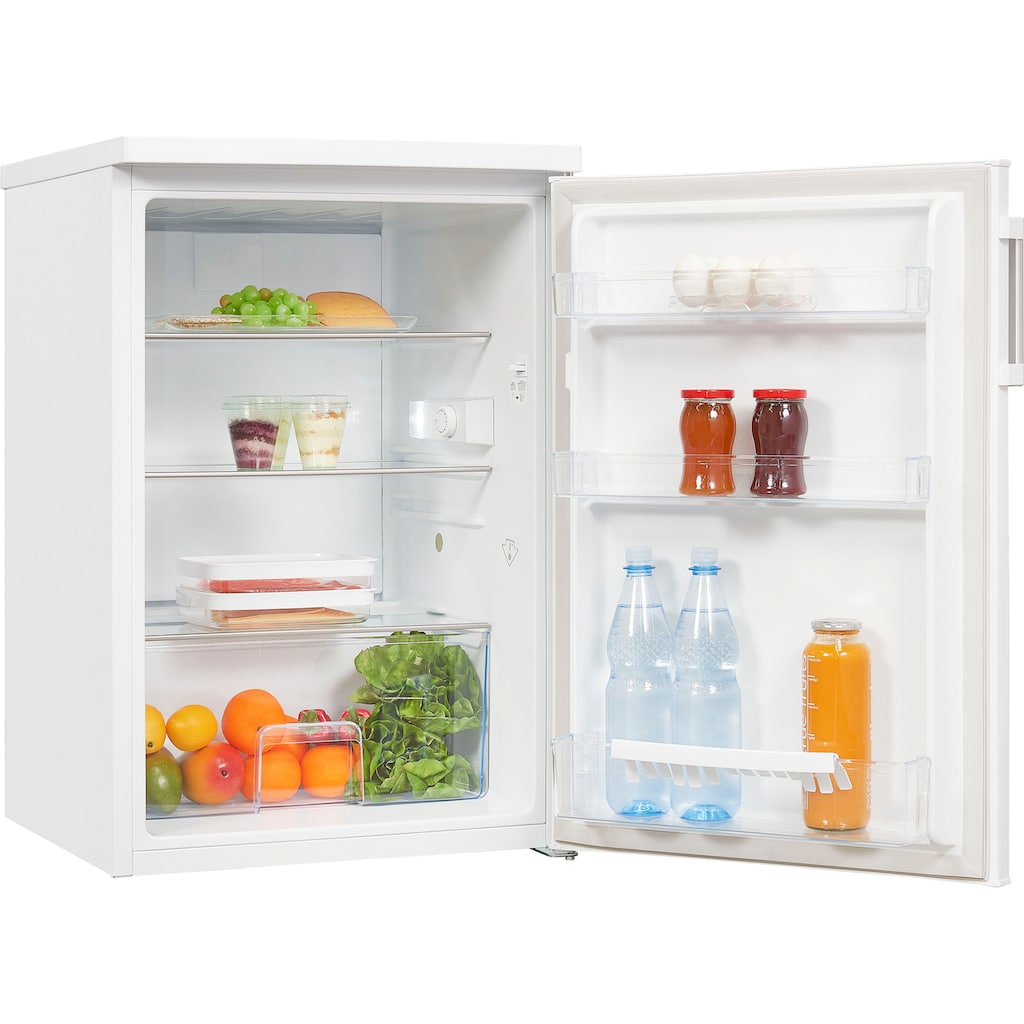 exquisit Kühlschrank »KS16-V-H-010D«, KS16-V-H-010D weiss, 85,5 cm hoch, 56 cm breit