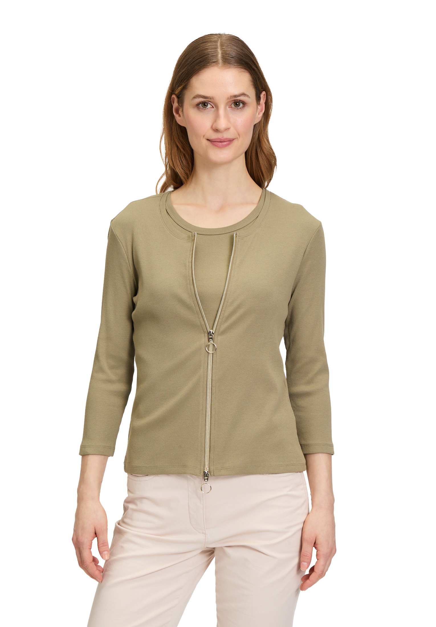 Betty Barclay Shirtjacke "Betty Barclay Shirtjacke mit Rippenstruktur", Mat günstig online kaufen