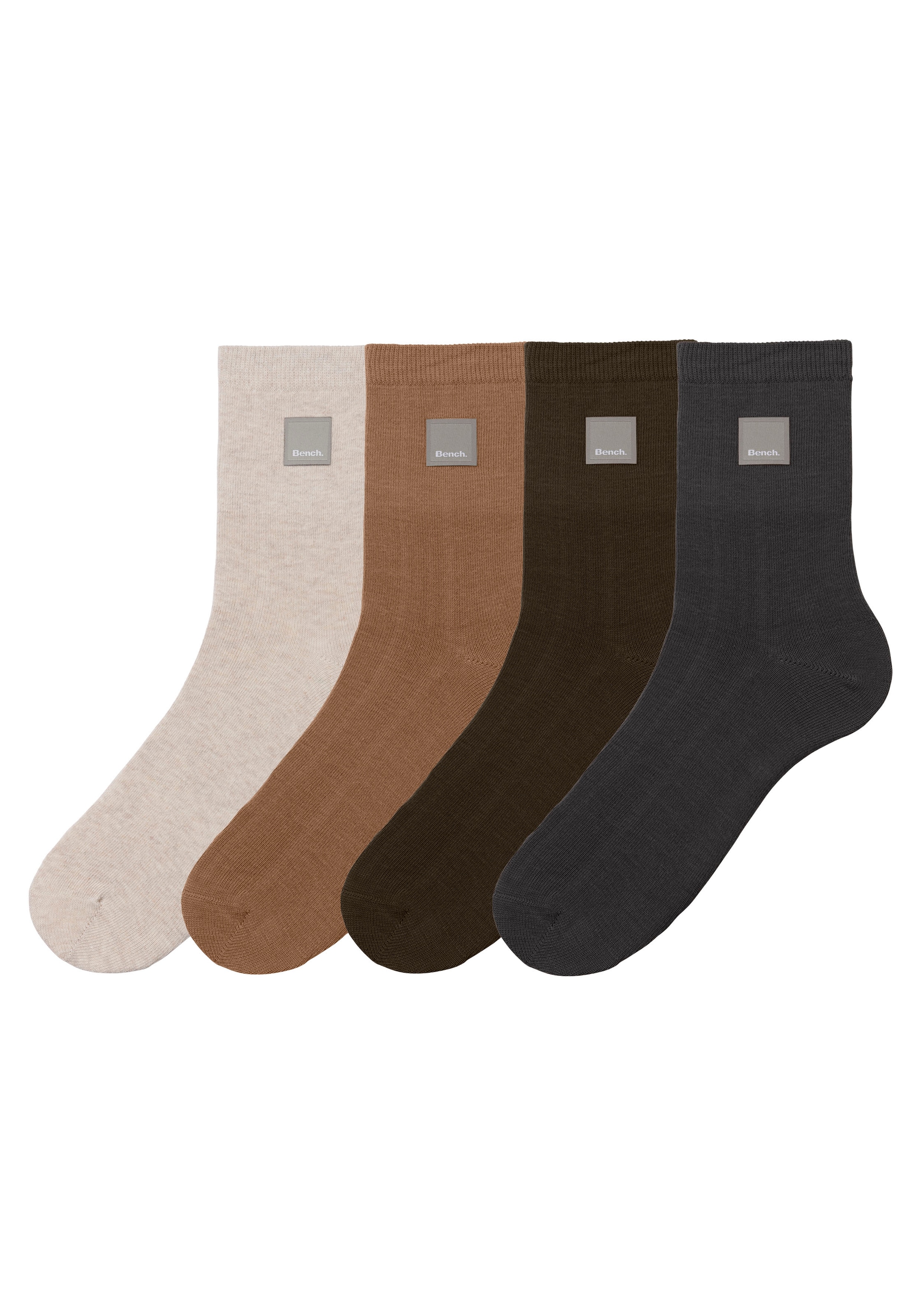 Bench. Basicsocken, (Packung, 4 Paar), mit Weblabel günstig online kaufen