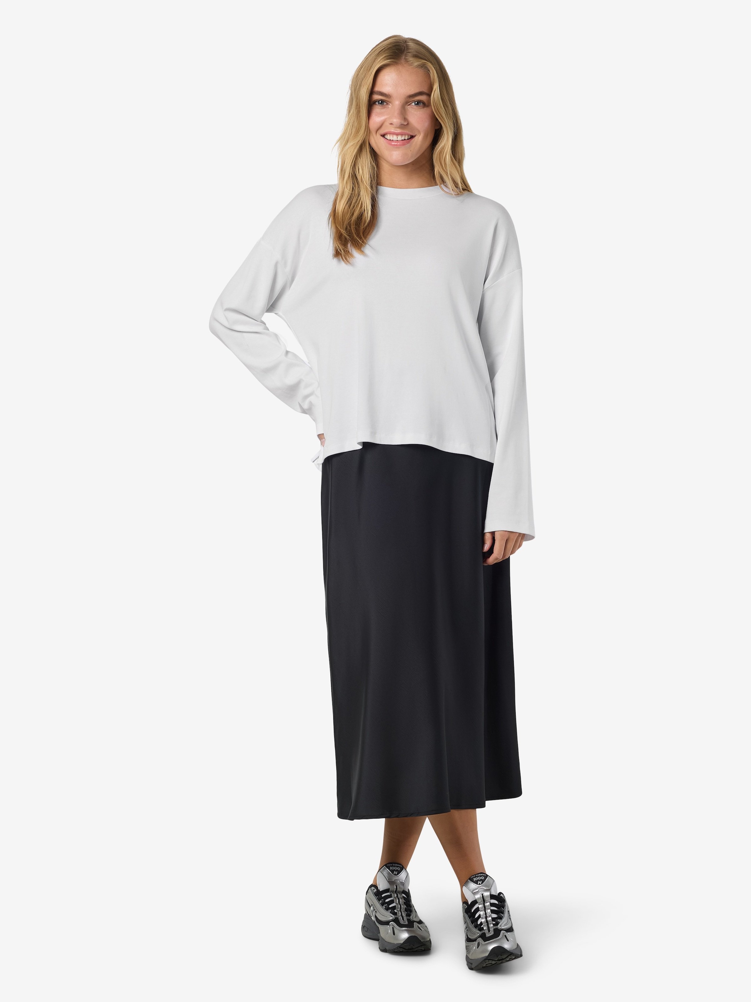 Noisy may Langarmshirt »NMMOCCA L/S REGULAR FIT TOP JRS FWD NOOS«