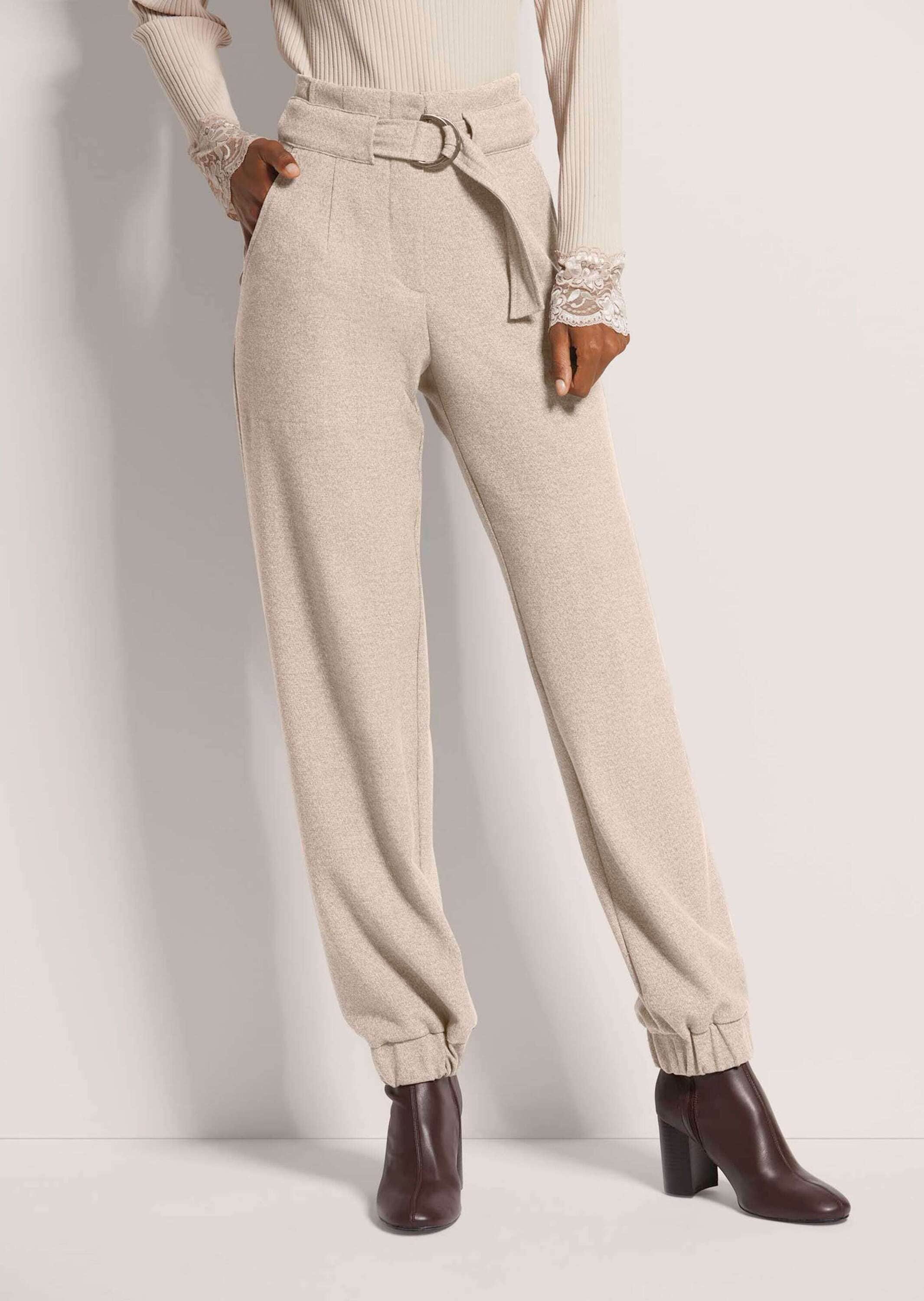 MADELEINE Cargohose »Cargo-Pants Lässige Damenhose mit Gürtel und Gummisaum«
