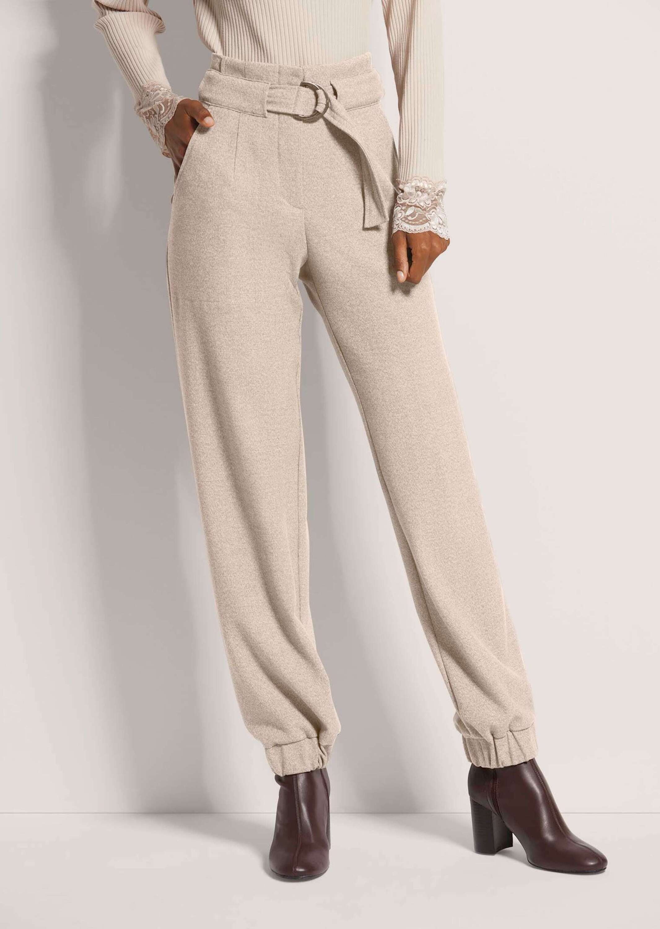 Thumbnail - MADELEINE Cargohose "Cargo-Pants Lässige Damenhose mit Gürtel und Gummisaum"