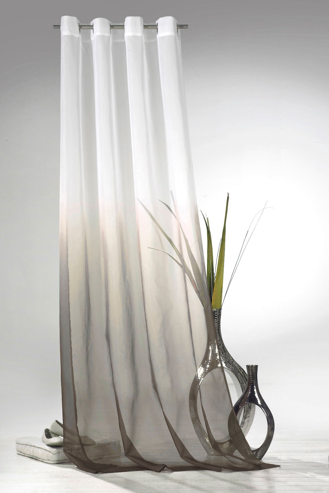Weckbrodt Vorhang »Maischa«, (1 St.), Voile, transparent mit Farbverlauf, Gardine, Store