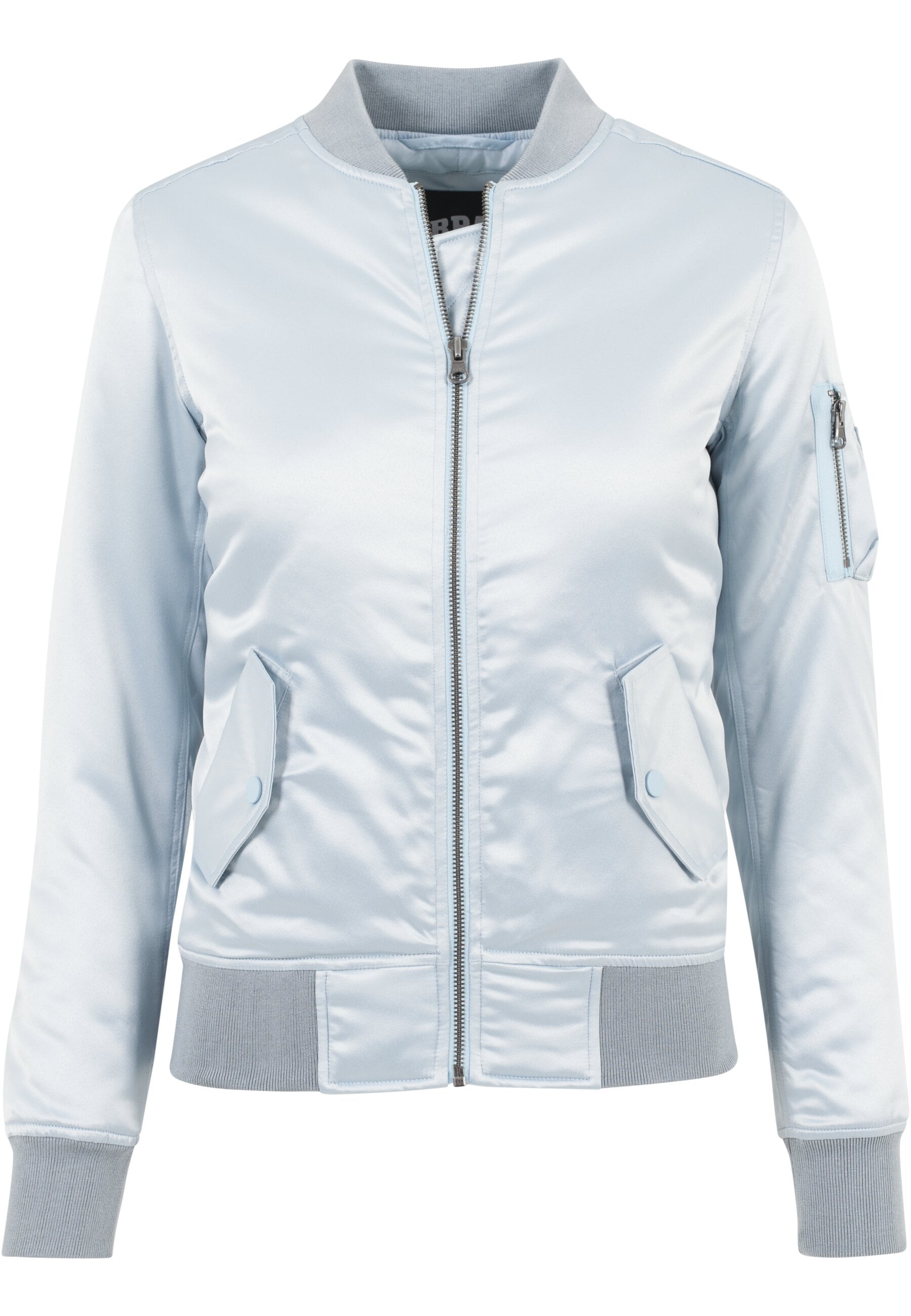 URBAN CLASSICS Allwetterjacke "Urban Classics Damen Ladies Satin Bomber Jacket", (1 St.), ohne Kapuze