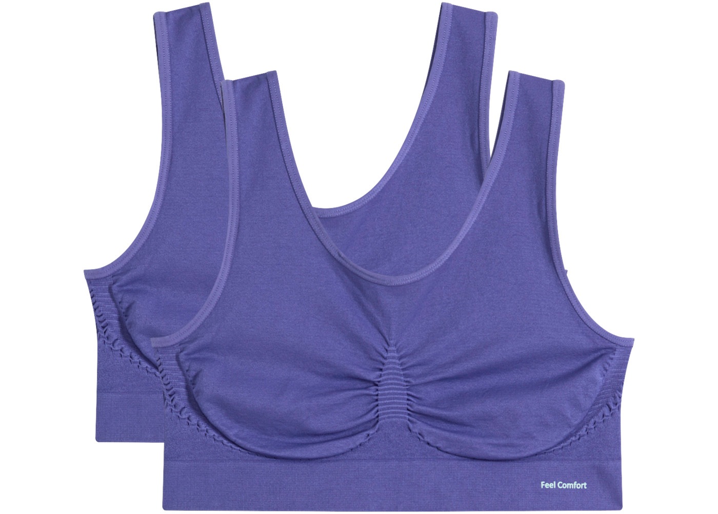 bonprix Bustier Packung, 2er,  aus elastischer Mikrofaser, mit leichter Formgebung, im 2er-Pack