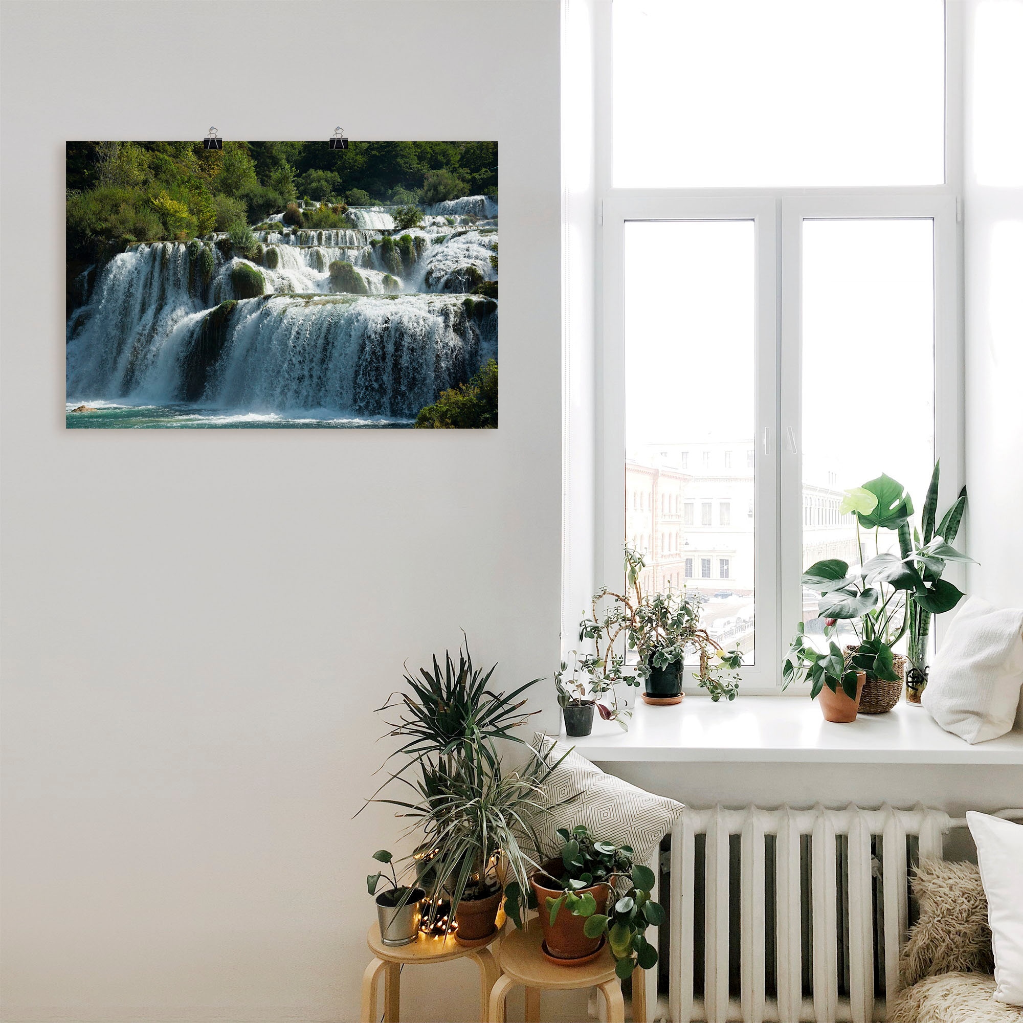 Artland Wandbild "Krka Wasserfälle", Gewässer, (1 St.), als Leinwandbild, P günstig online kaufen