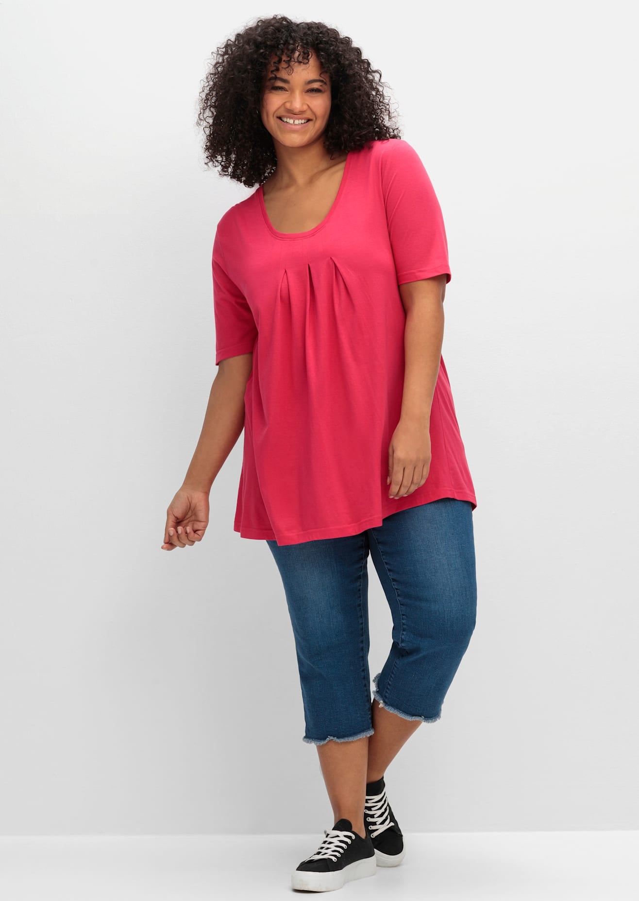 Sheego T-Shirt »T-Shirt«, (1 tlg.)